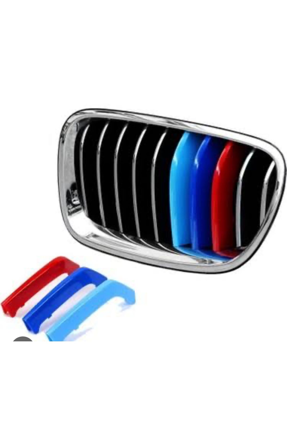 oto Bmw 3 Serisi F30 2013-2018 Uyumlu Yedek Parça 11 Rods 3M Ön Normal Panjur Böbrek Şeridi