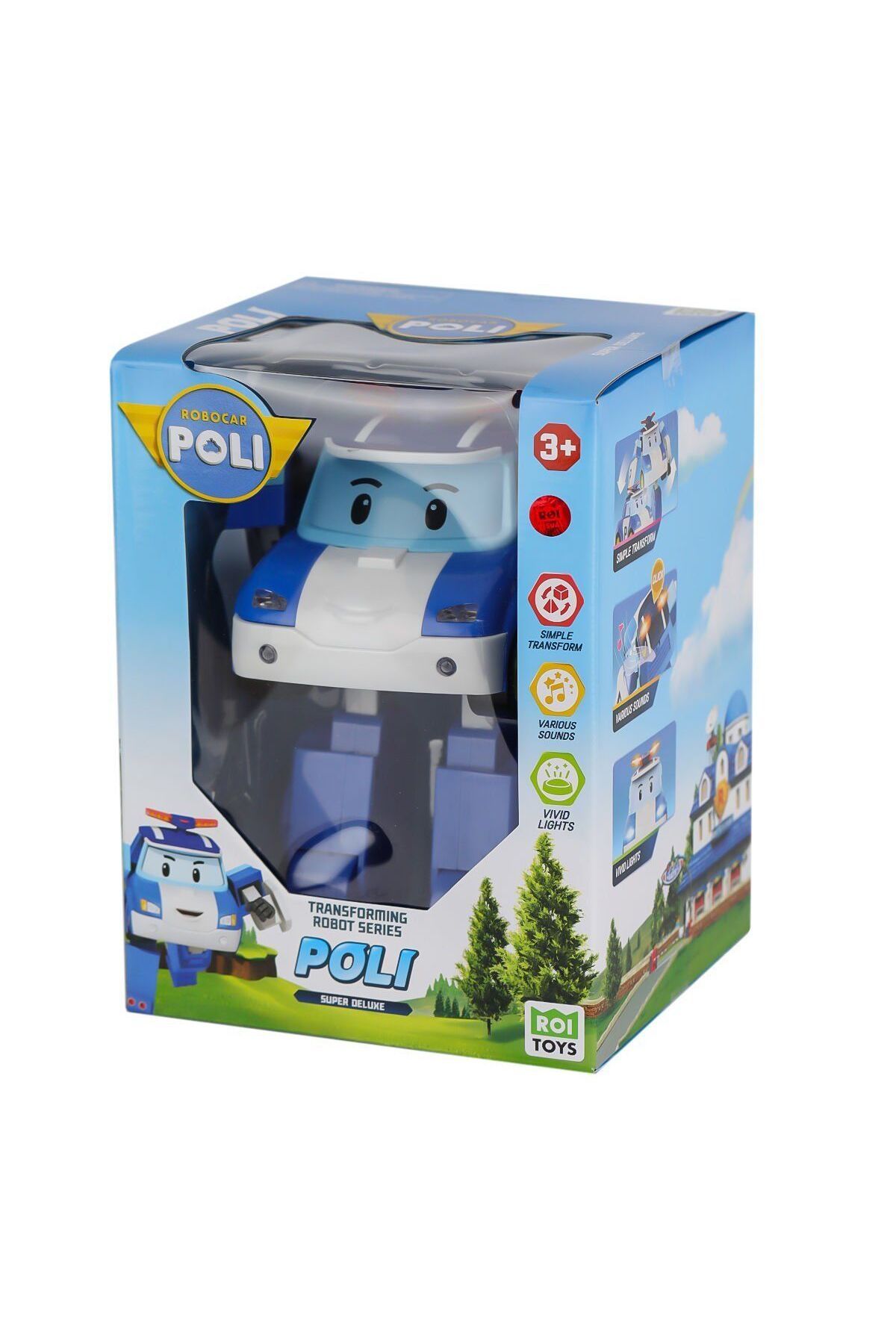 NECO TOYS POLI MRT-685 Sesli ve Işıklı Robocar Poli Büyük Transforming Robot Poli