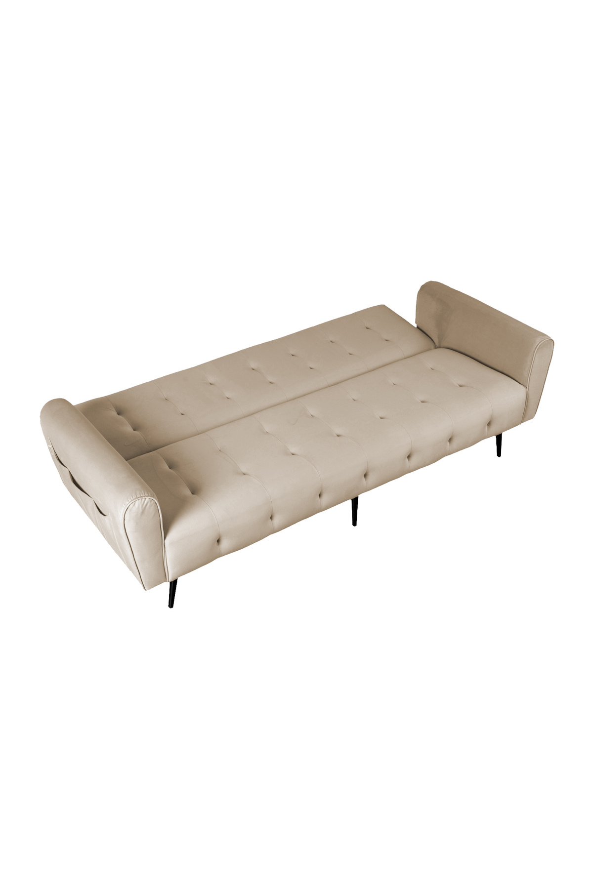 Lazy Vibes-moon | 2 In 1 Sofabed Velvet Upholstered 3