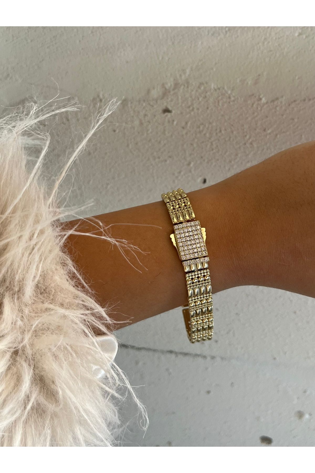 XUPING JEWELRY 14 K Altın Kaplama Gurmet Model Bileklik