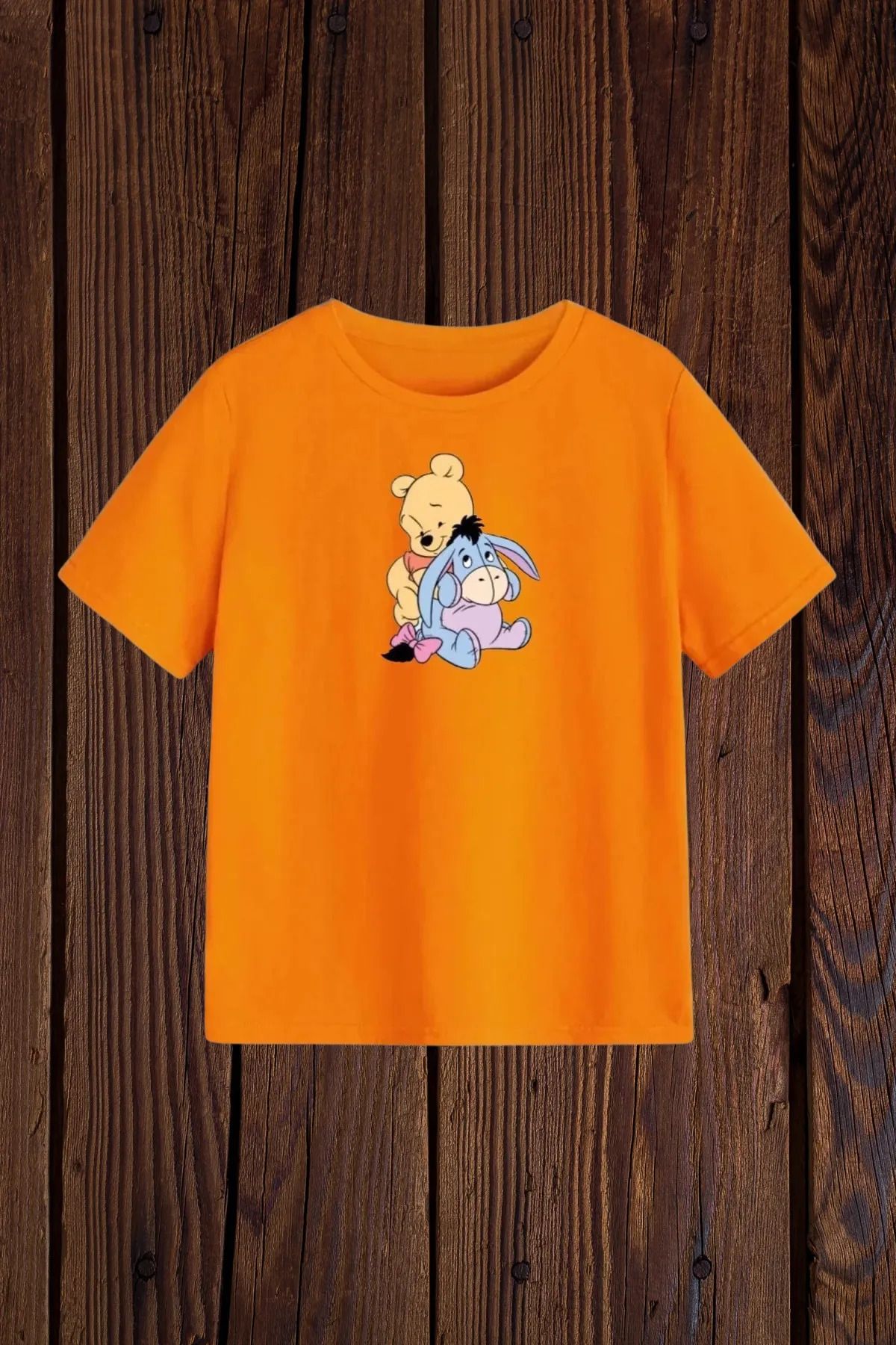 FeaR LeeS Winnie The Pooh Baskılı Kız Erkek Çocuk T-shirt