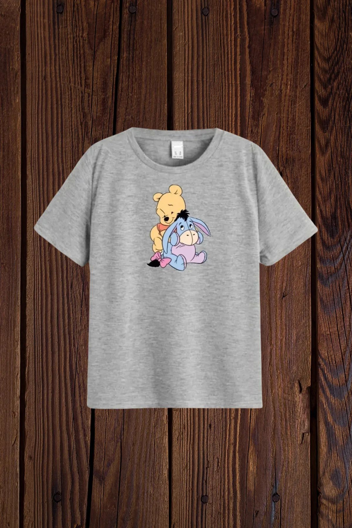 FeaR LeeS Winnie The Pooh Baskılı Kız Erkek Çocuk T-shirt