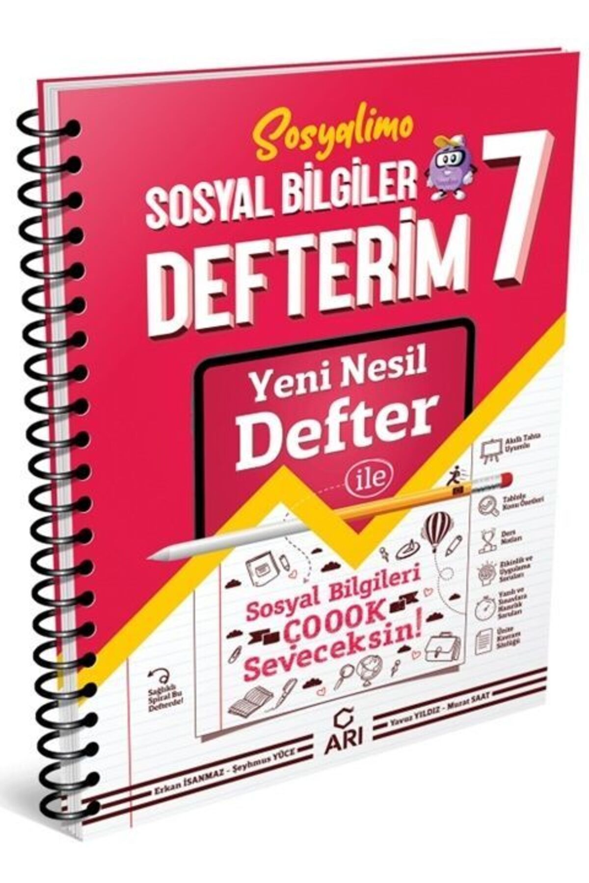 Ankara Kitap Merkezi 7. Sınıf Sosyal Bilgiler Akıllı Defteri Arı Yayıncılık