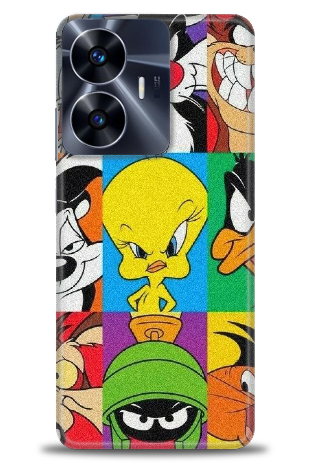 realme C55 İle Uyumlu HD Baskılı Desenli Silikon Kılıf - 588