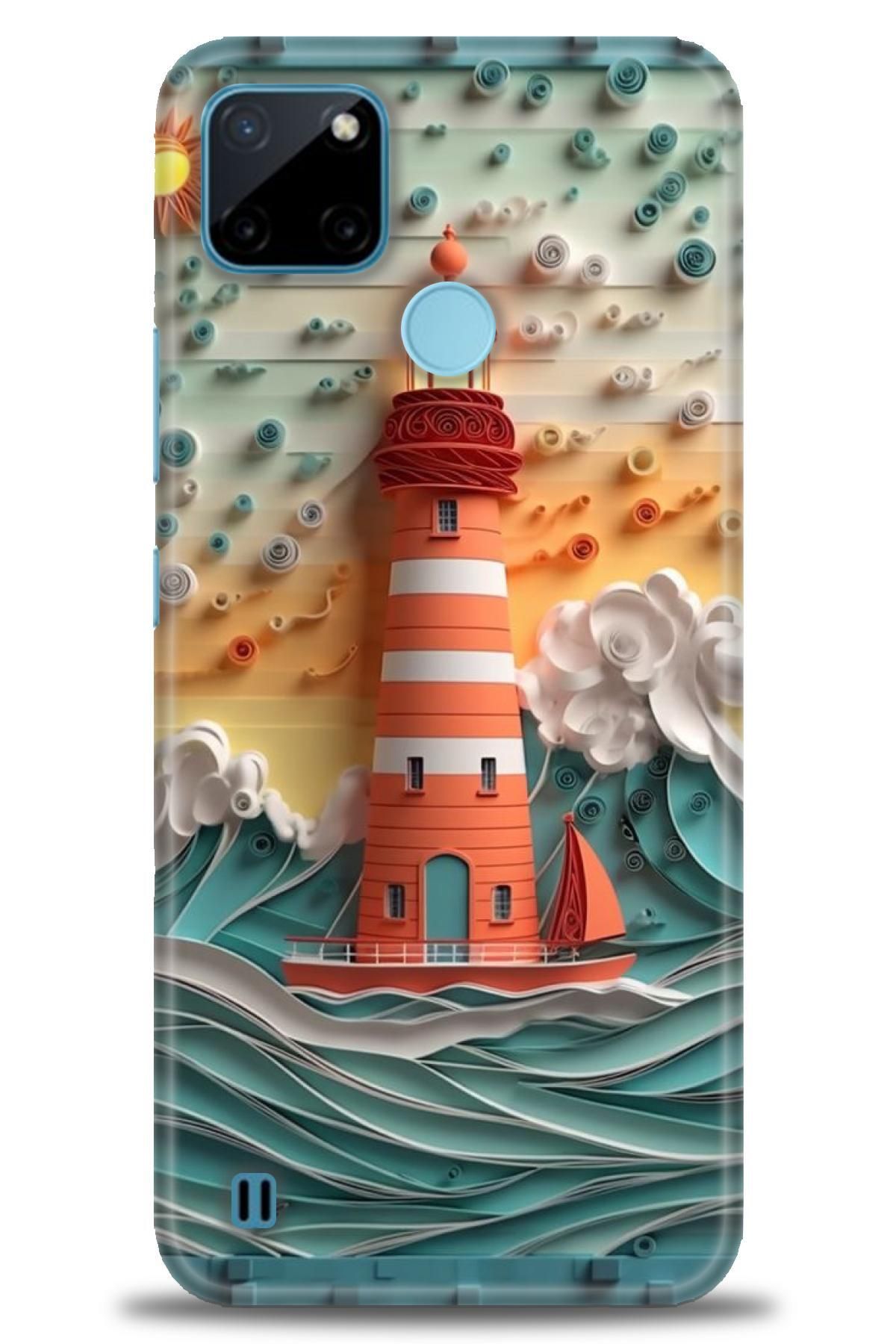 realme C21Y / C25Y İle Uyumlu HD Baskılı Kılıf - Karışık Seri - 881