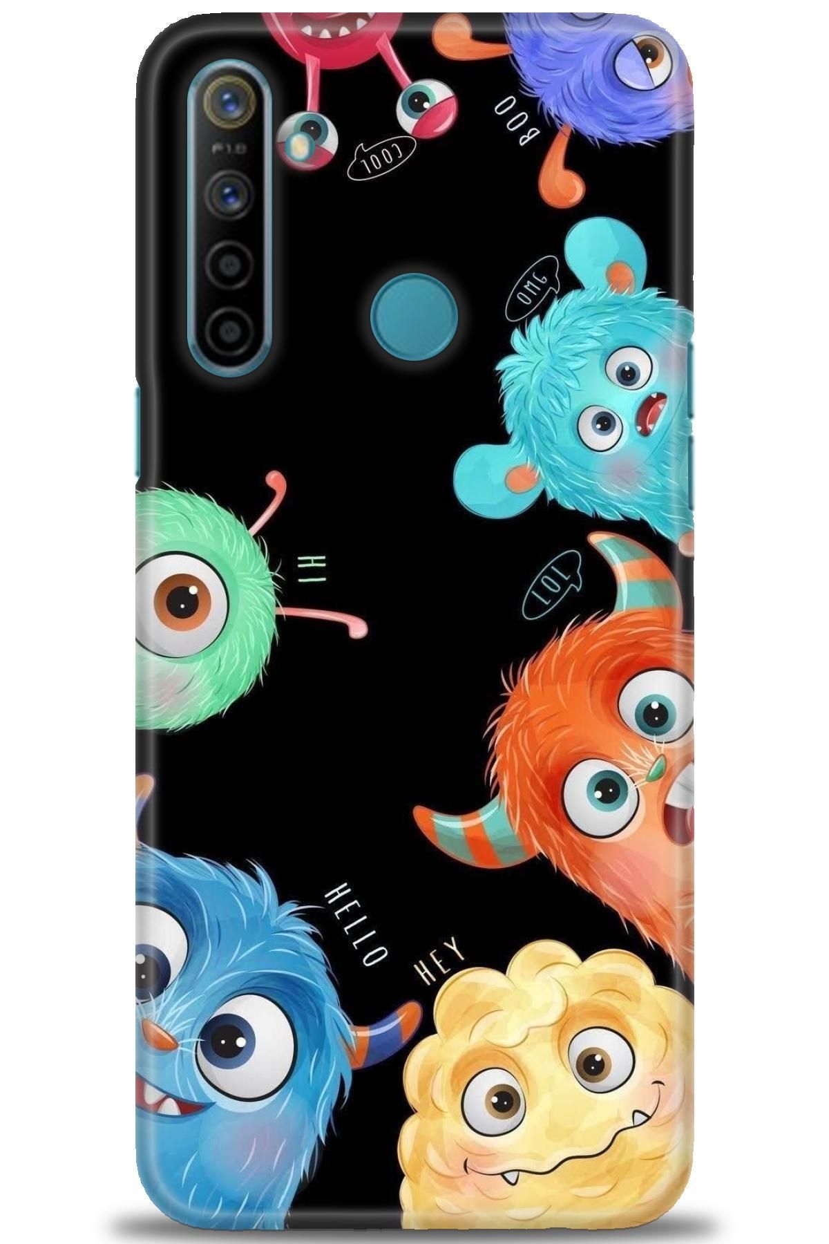realme C3 / C3i İle Uyumlu HD Baskılı Desenli Silikon Kılıf - 875