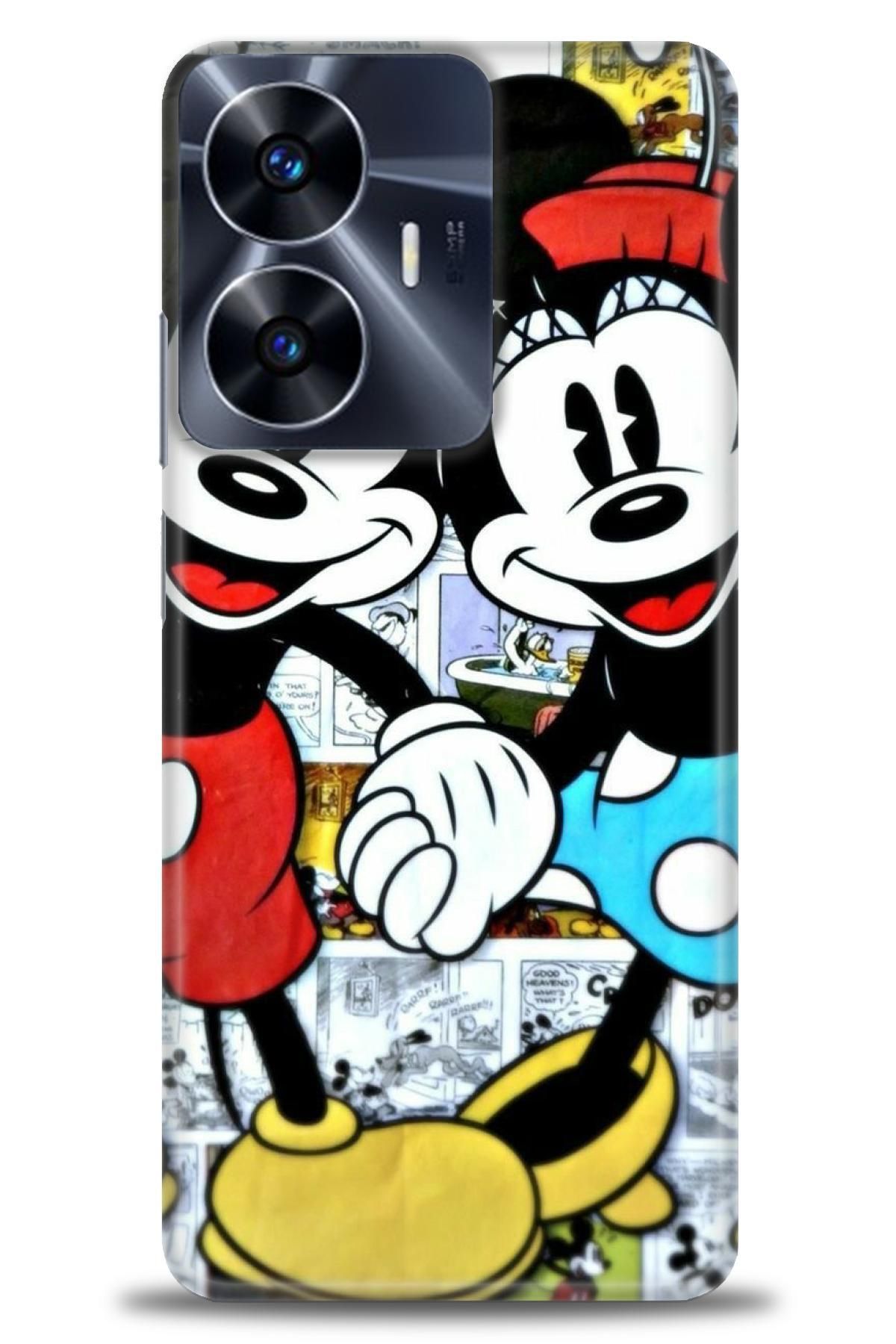 realme C55 İle Uyumlu HD Baskılı Desenli Silikon Kılıf - 161