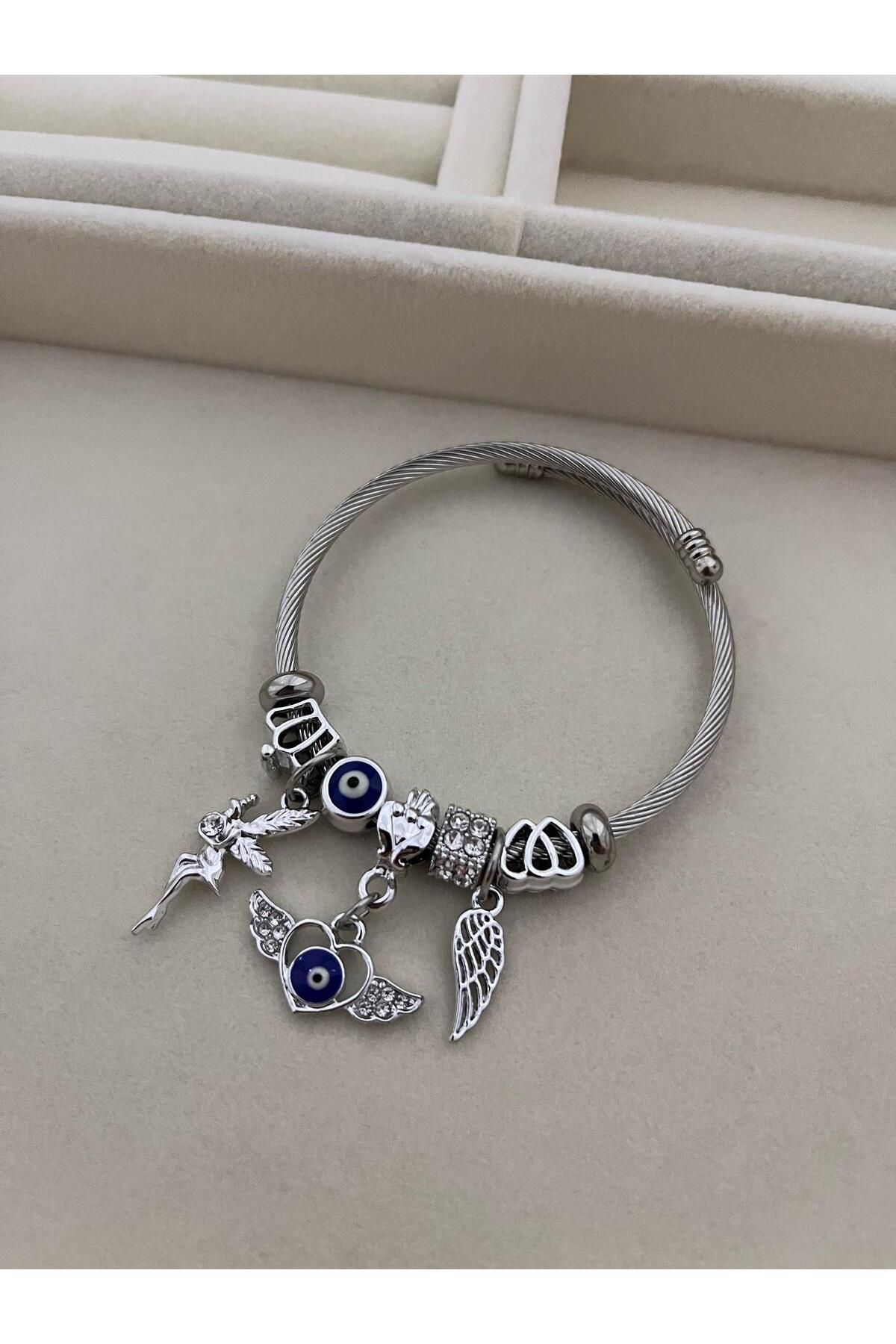 Lumina Atelier Gümüş Renk Charm Bileklik