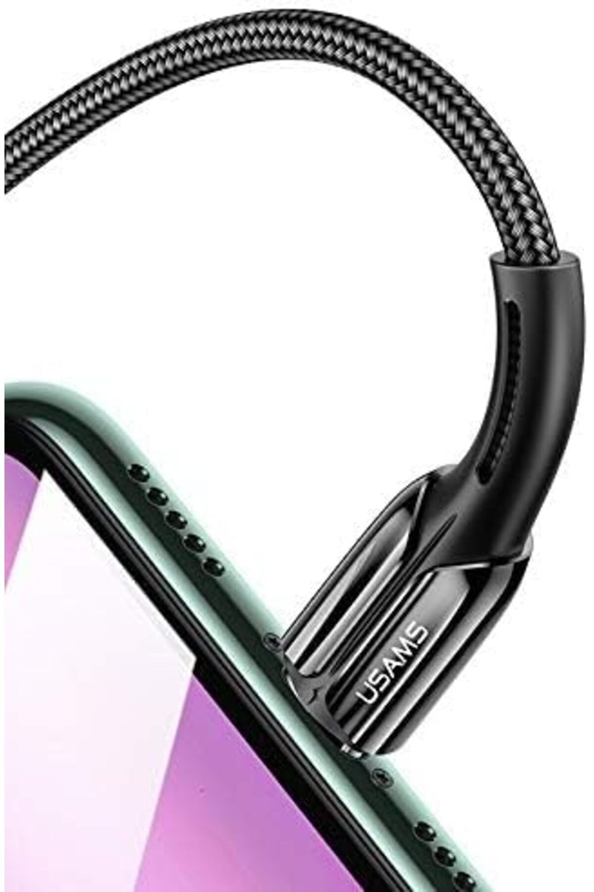 Usams-Fast Charging PD Cable and Data Transfer from USB-C to Lightning, Made of Zinc Alloy, 1.2m from USAM 8