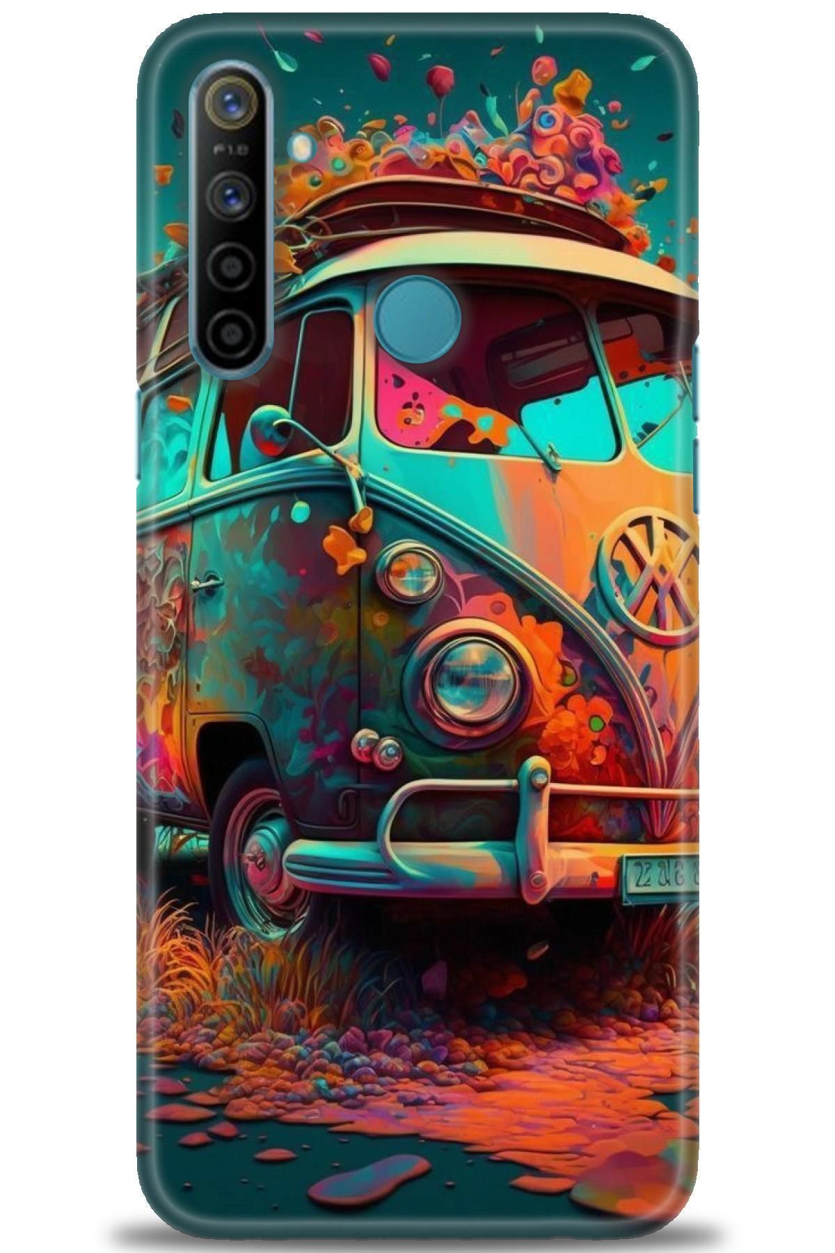 realme C3 / C3i İle Uyumlu HD Baskılı Desenli Silikon Kılıf - 573