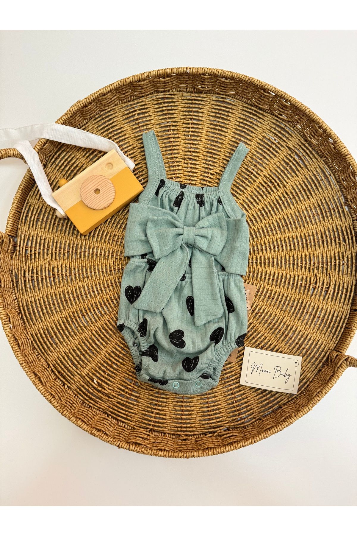 WOW % 100 Pamuklu Yazlık Kız Bebek Tulum