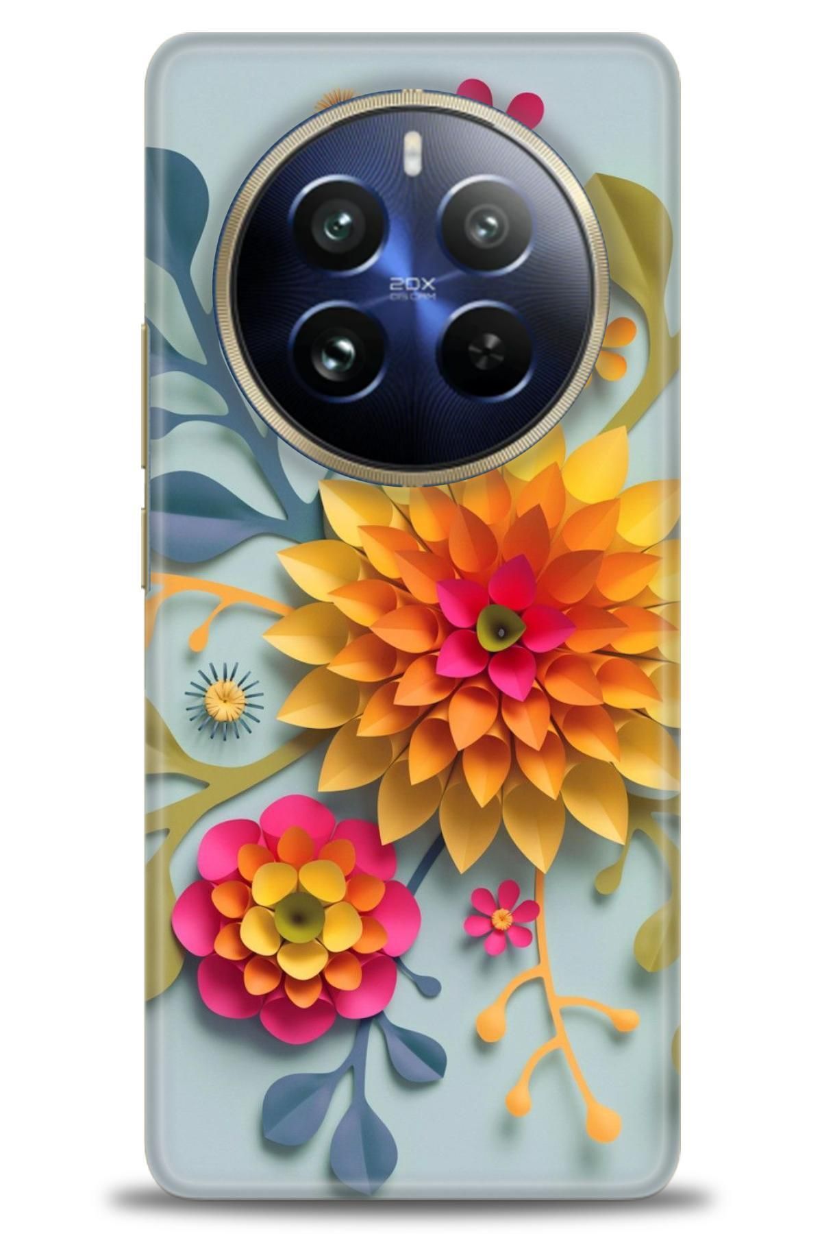 realme 12 4G İle Uyumlu HD Baskılı Kılıf - Karışık Seri - 345