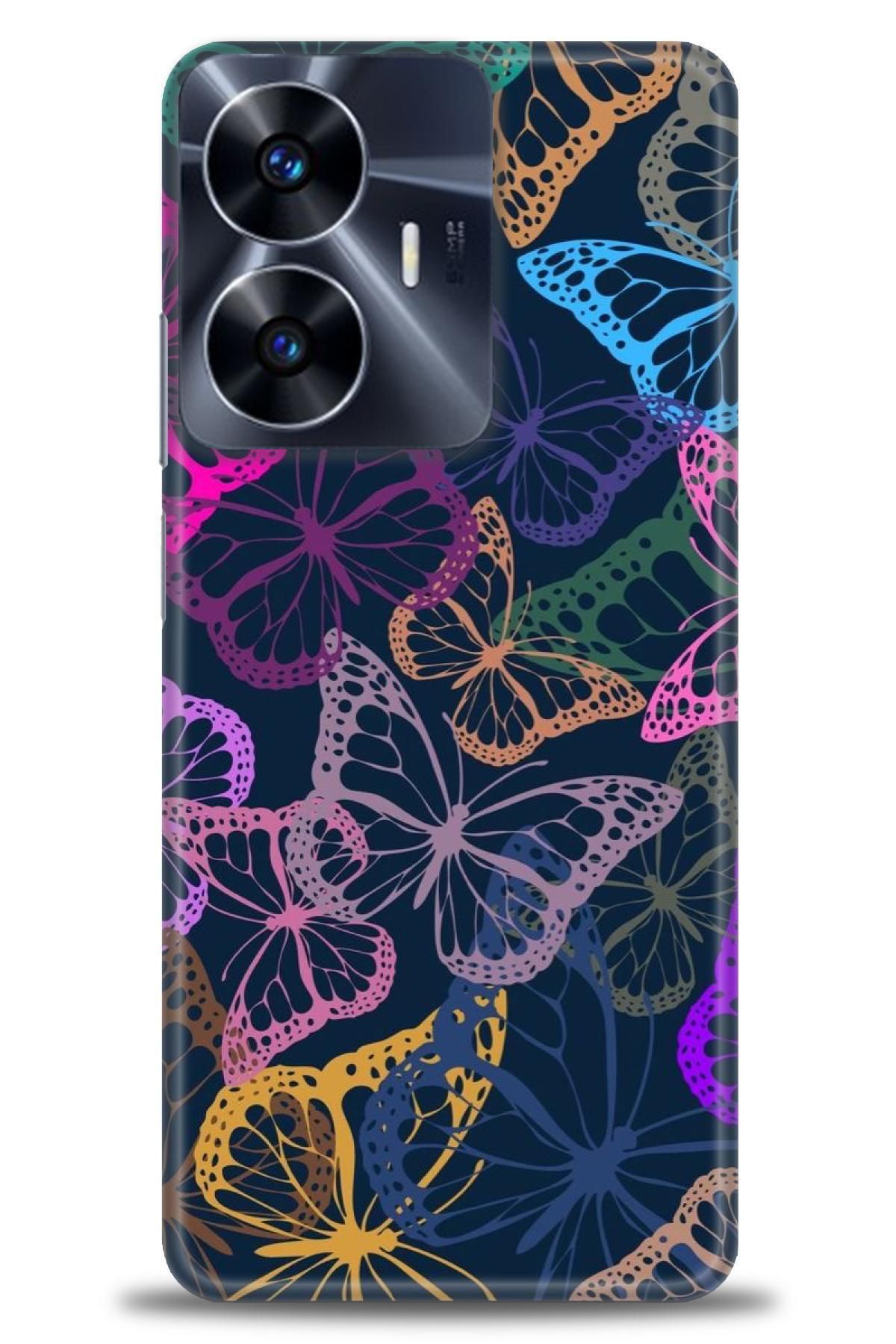 realme C55 İle Uyumlu HD Baskılı Desenli Silikon Kılıf - 818