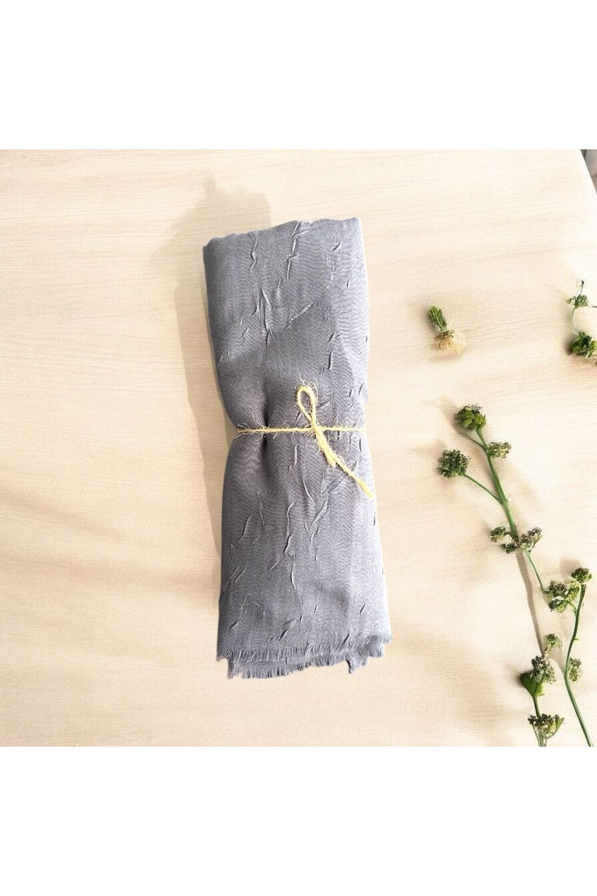 Butik Siyah Bambu Şal