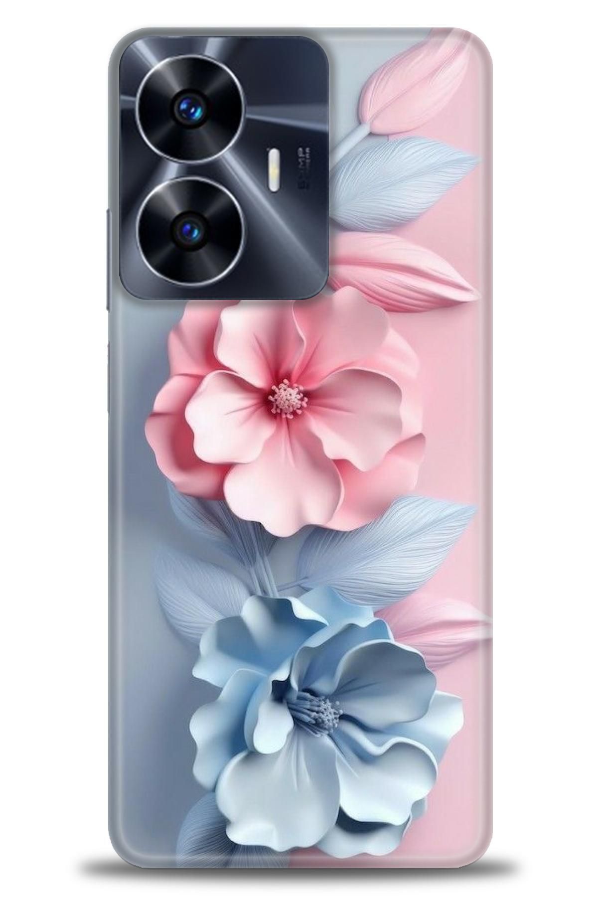 realme C55 İle Uyumlu HD Baskılı Desenli Silikon Kılıf - 743