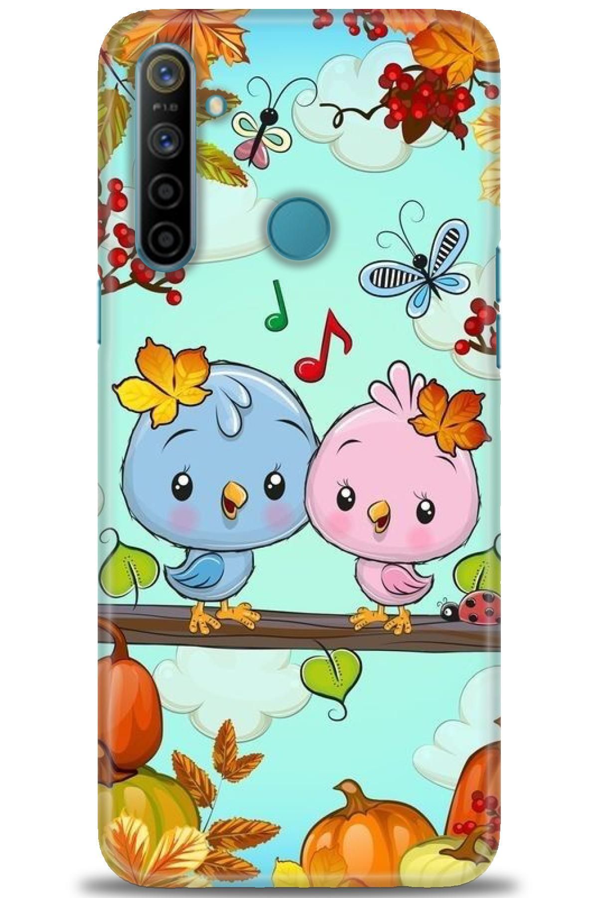 realme C3 / C3i İle Uyumlu HD Baskılı Desenli Silikon Kılıf - 387