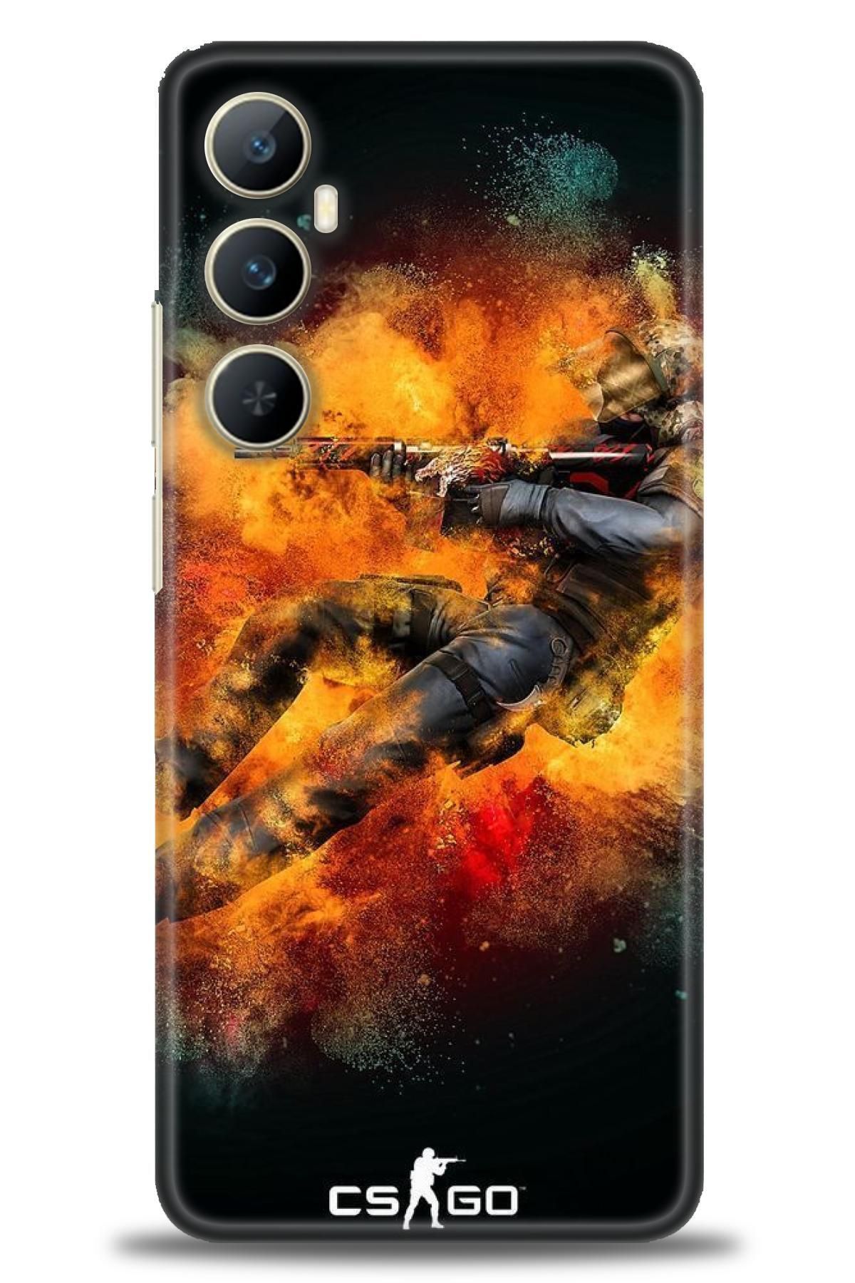 realme C65 İle Uyumlu HD Baskılı Desenli Silikon Kılıf - 790