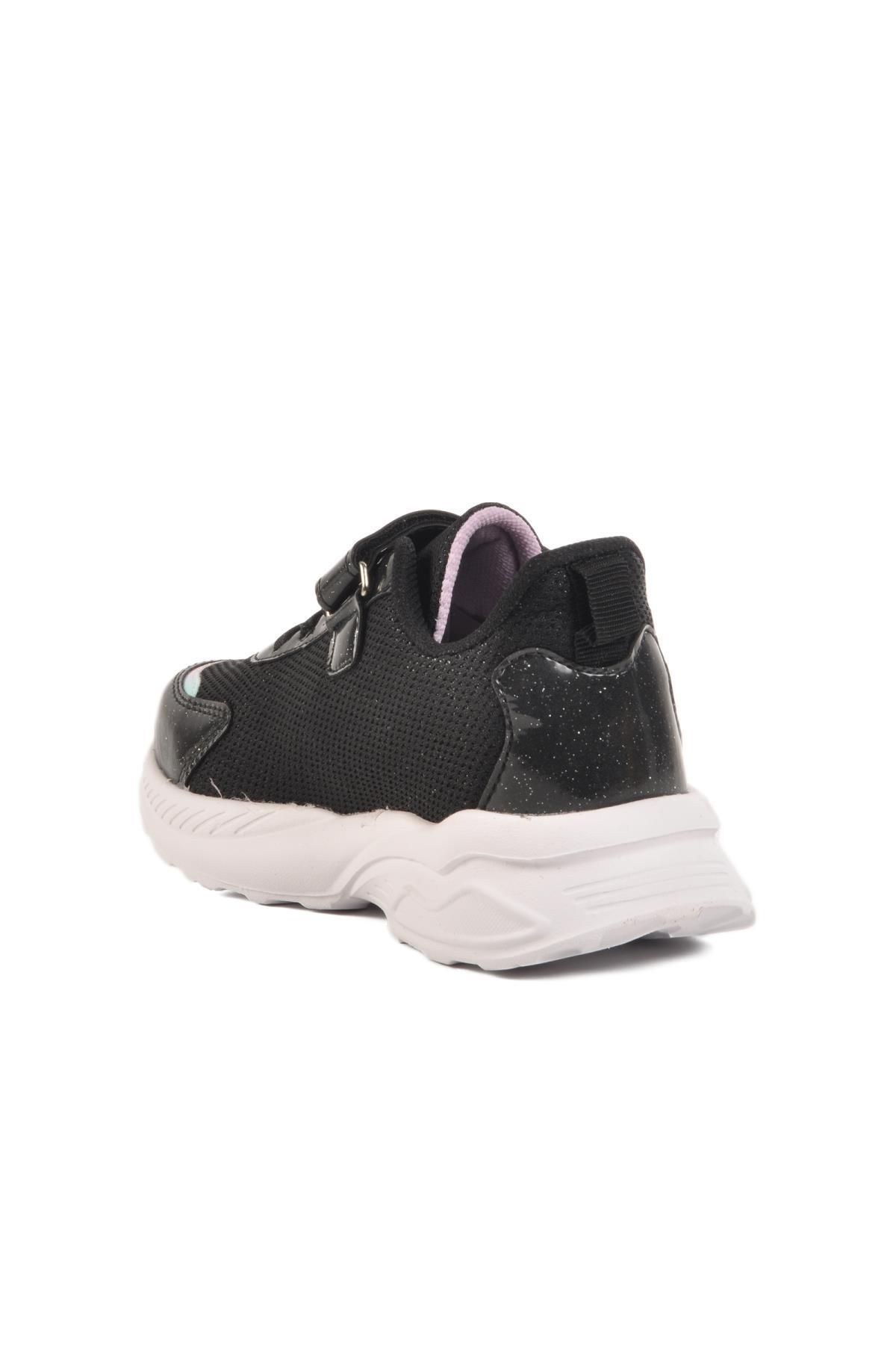 WALKWAY-Ruffon Black-Lilac Textile Children's Sports Shoes 2340 F 4