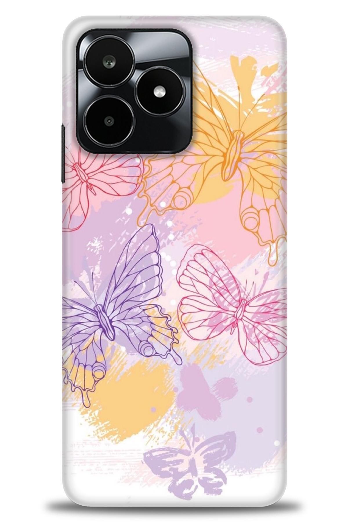 realme C53 İle Uyumlu HD Baskılı Desenli Silikon Kılıf - 27