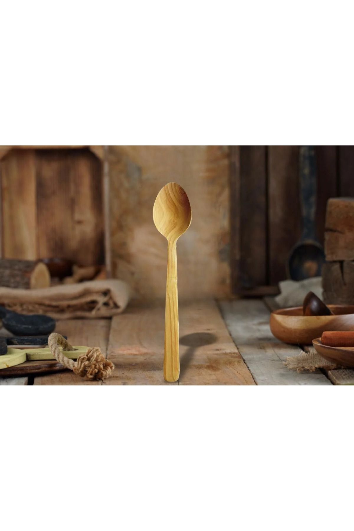 ASAFRİ Şimşir Kaşık El Yapımı 1 Adet (28-31cm)