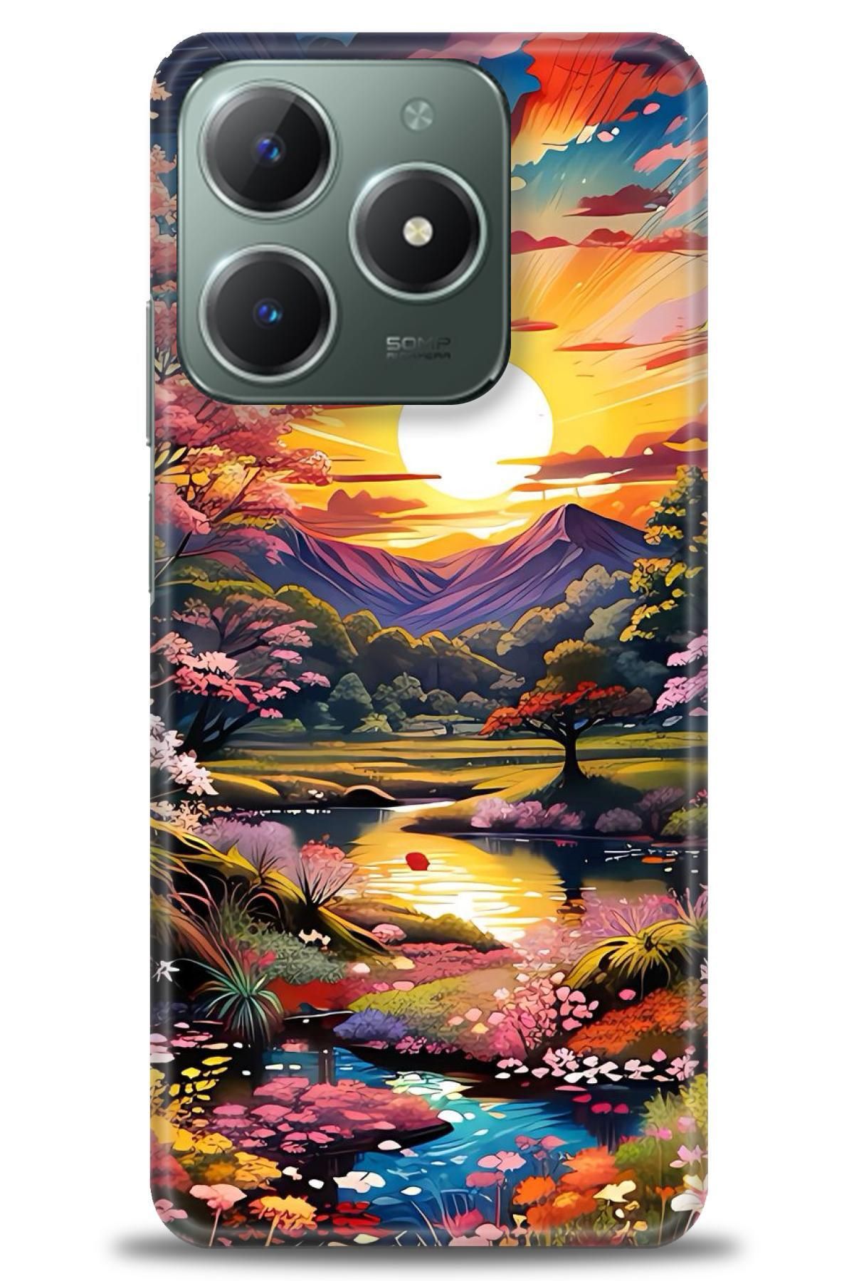 realme C61 / C63 İle Uyumlu HD Baskılı Desenli Silikon Kılıf - 329