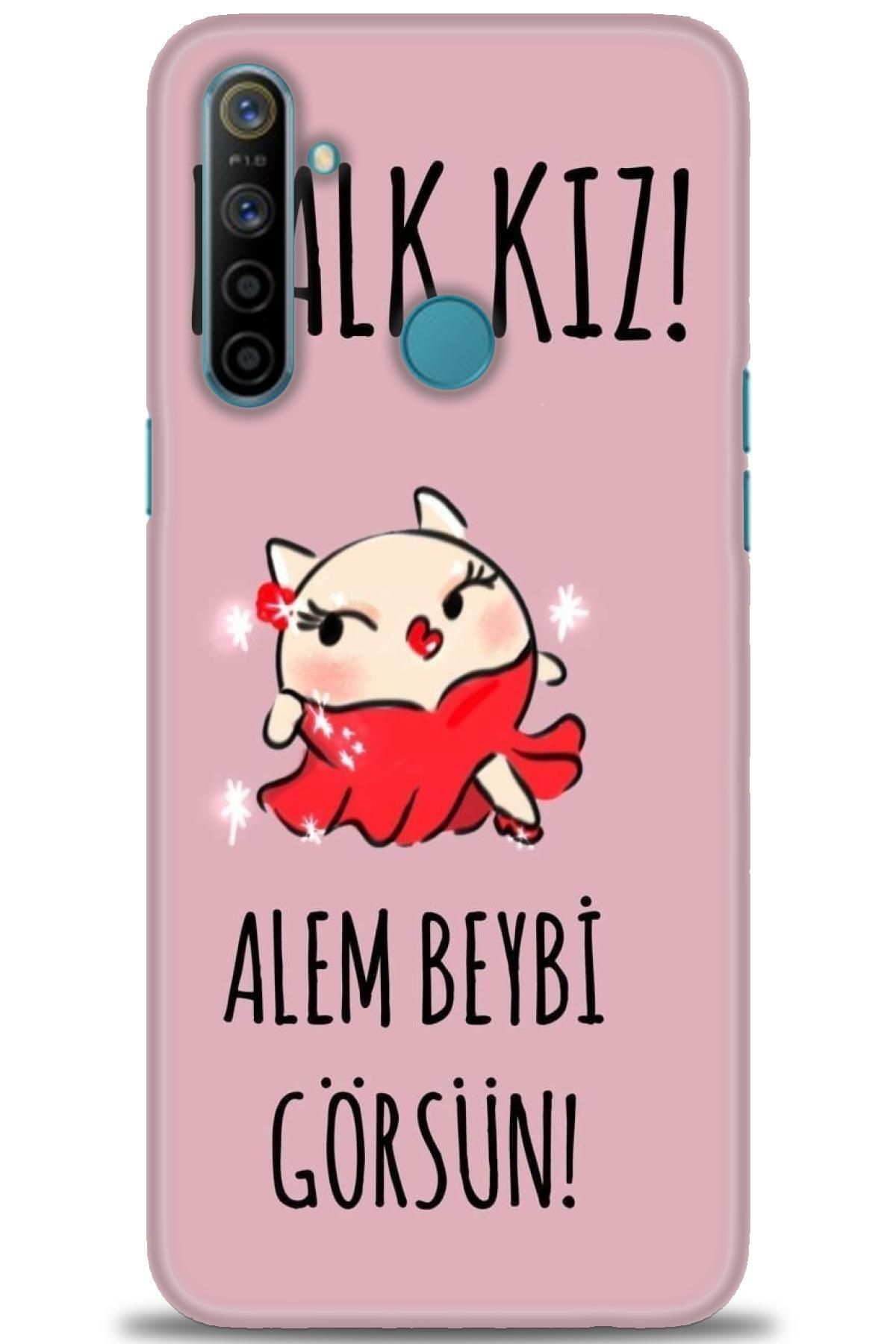 realme C3 / C3i İle Uyumlu HD Baskılı Desenli Silikon Kılıf - 206