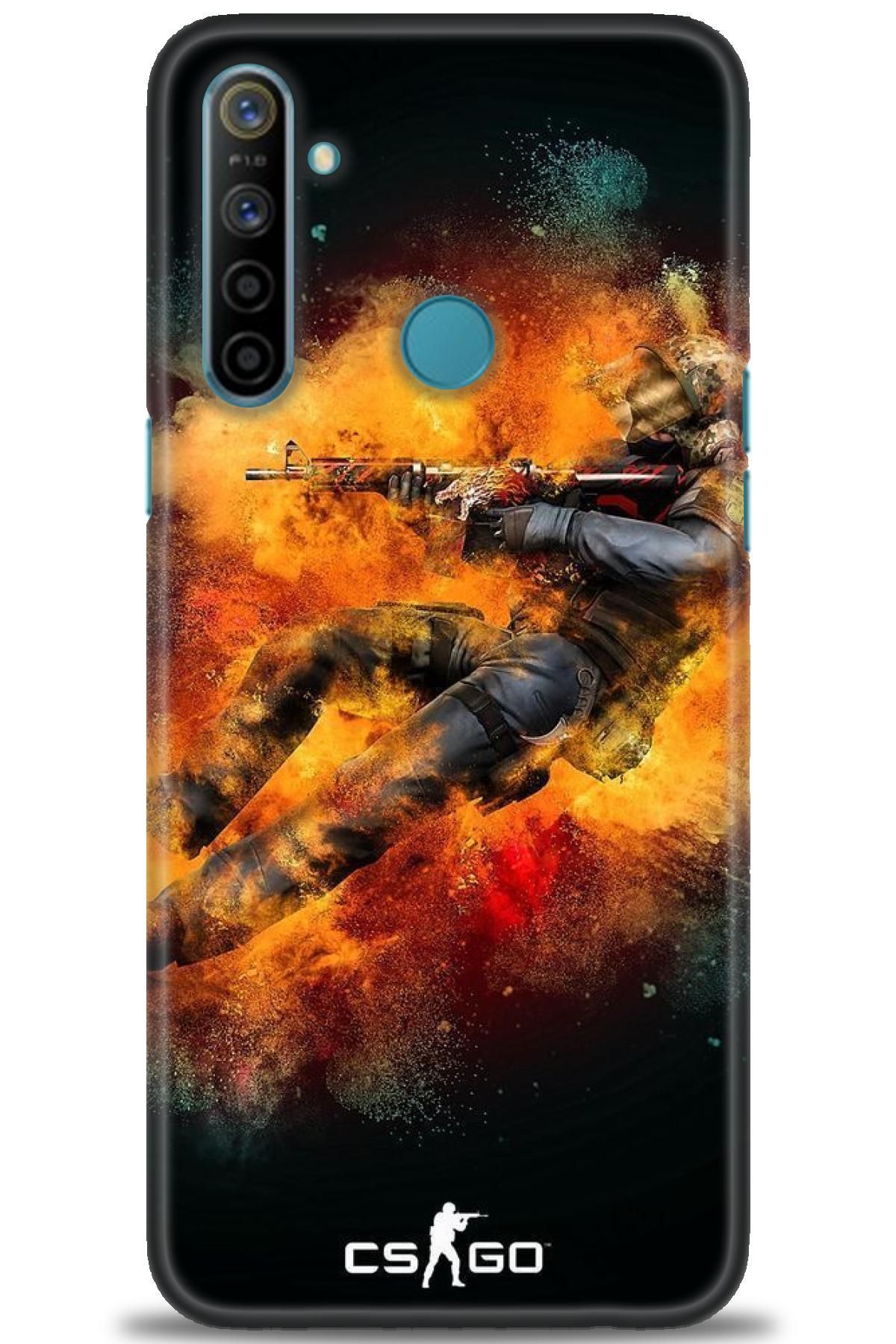 realme C3 / C3i İle Uyumlu HD Baskılı Desenli Silikon Kılıf - 790