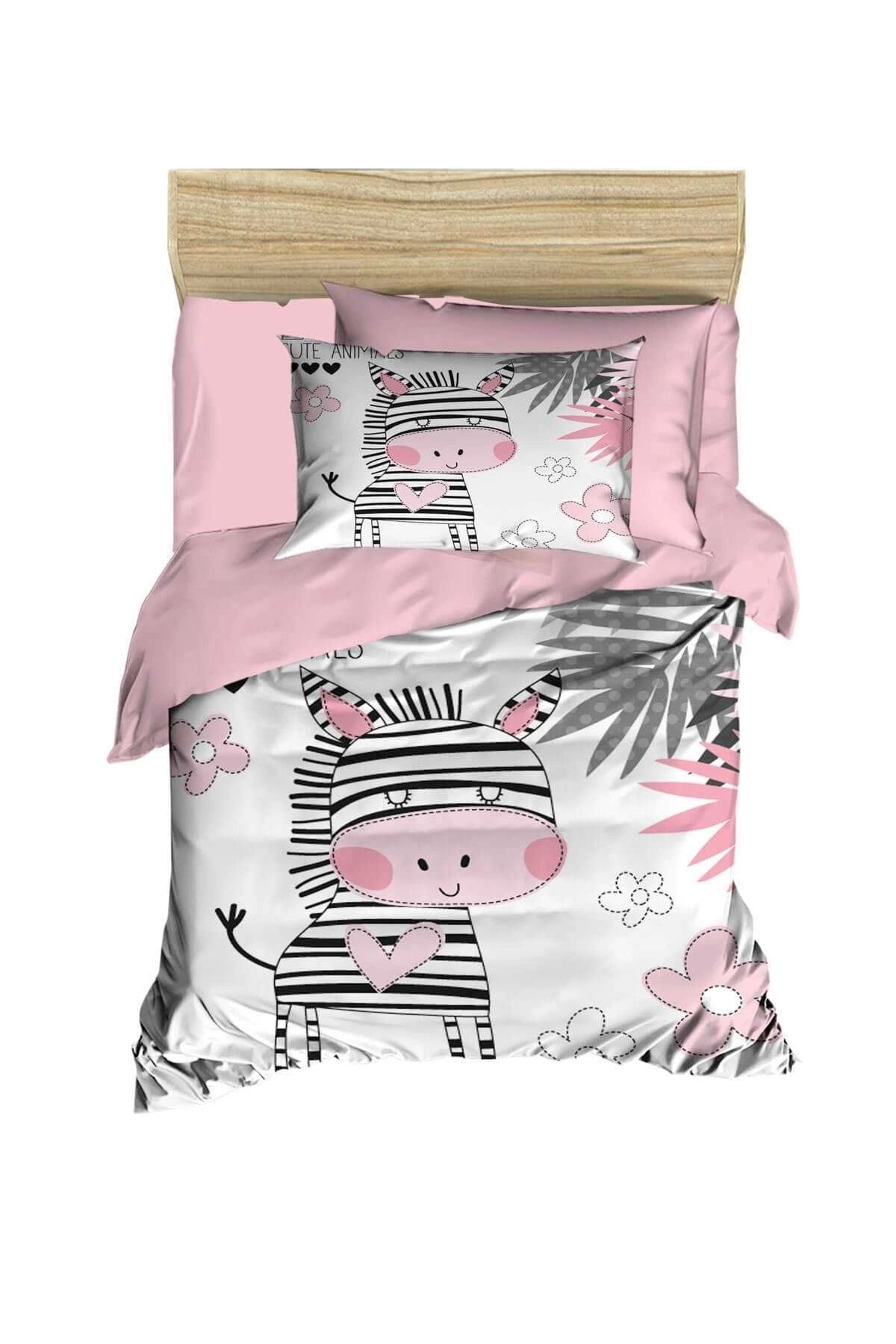Mira Home Dijital Baskılı 3d Pamuklu Yenidoğan Bebek Nevresim Takımı Baby Zebra