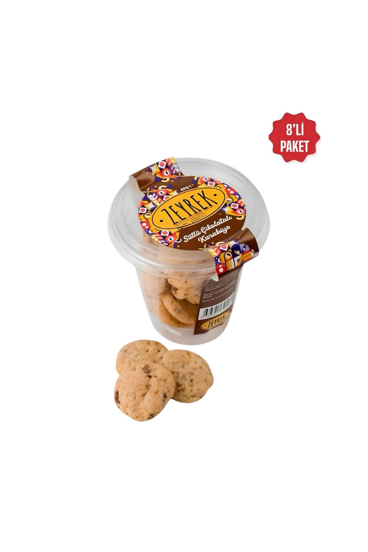 Zeyrek SÜTLÜ ÇİKOLATALI BARDAK KURABİYE 80 GR 8'Lİ SET 640 GR