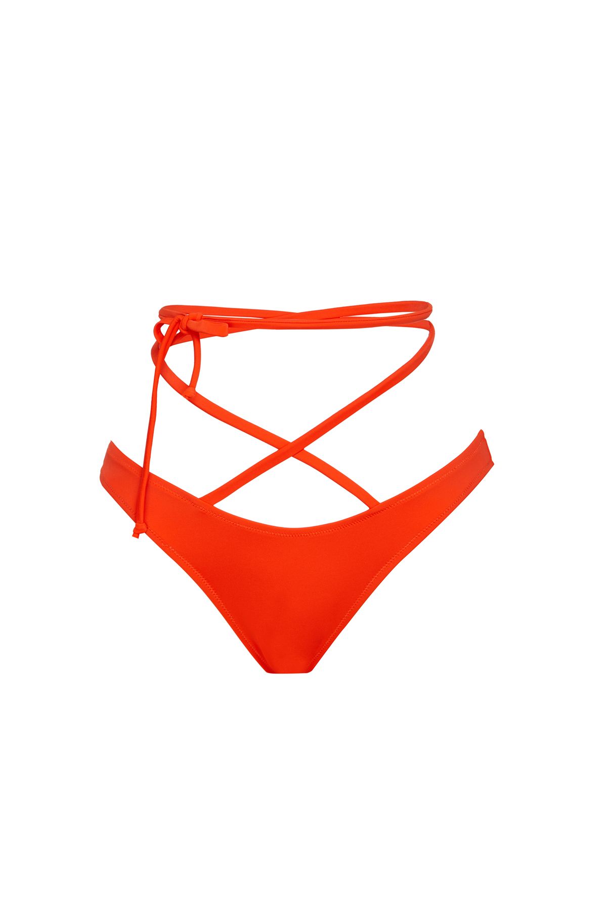 Simi Underwear Turuncu Kadın Bağcıklı Bikini Altı