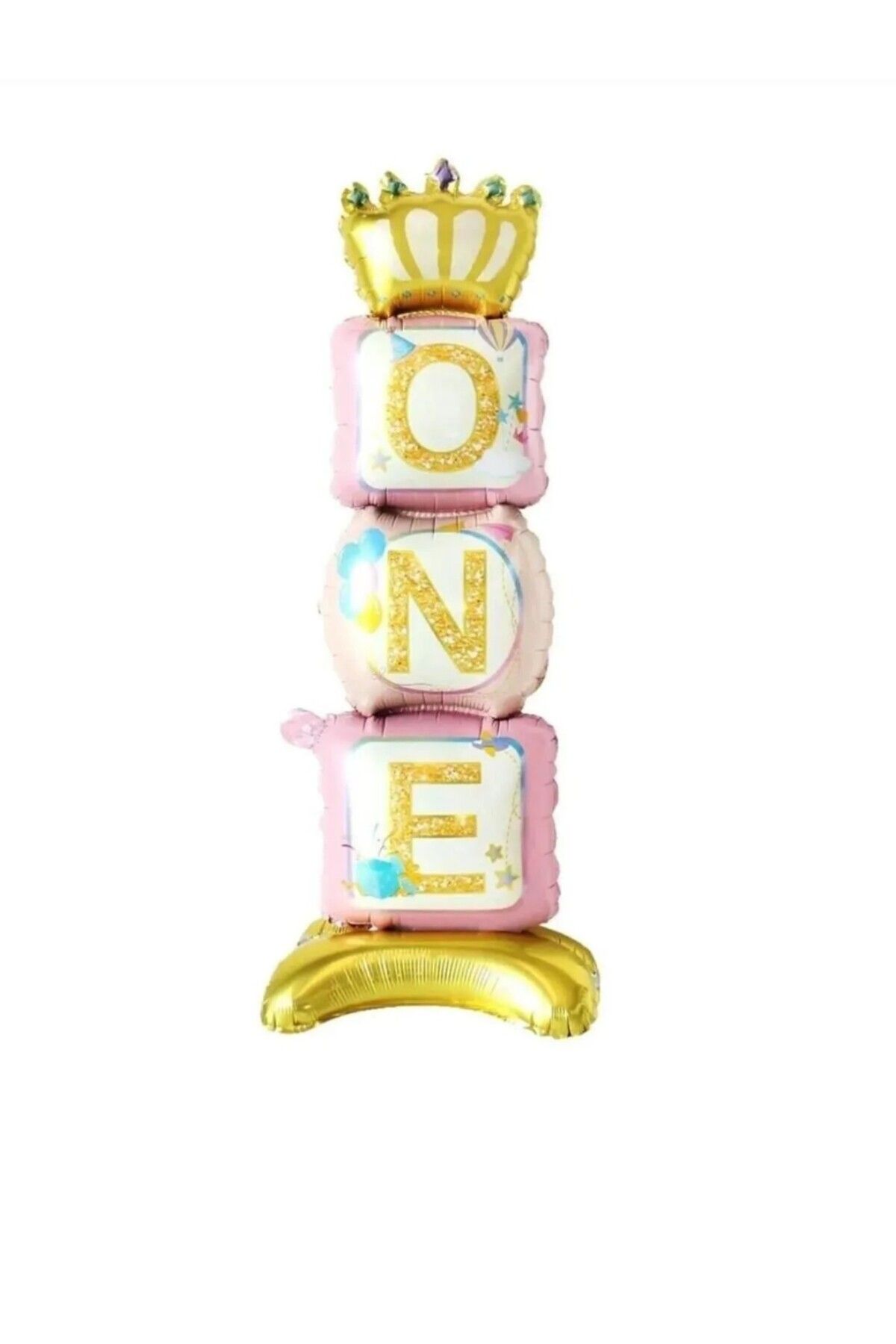 ALYA PARTİ Pembe ONE Yazılı Büyük Boy Folyo Balon 108cm