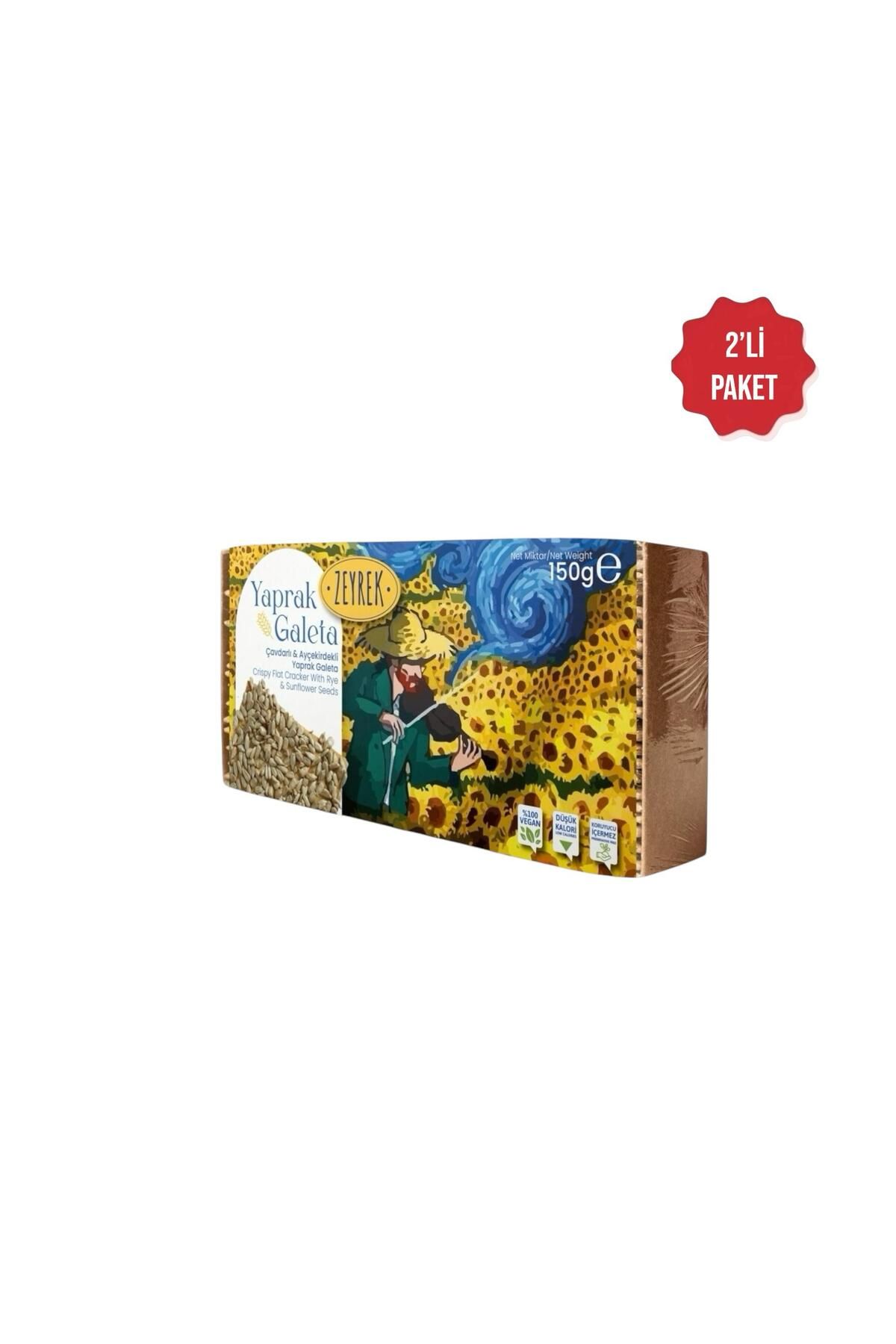 Zeyrek ÇAVDARLI&AYÇEKİRDEKLİ YAPRAK GALETA 150GR 2'Lİ SET 300 GR