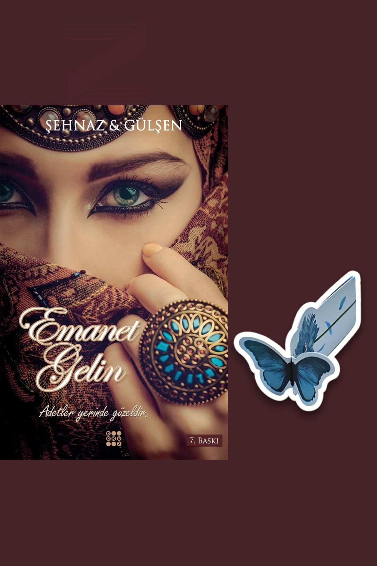 Dokuz Yayınları Emanet Gelin 1 (KARTON KAPAK)(Özel Tasarım Kelebek Ayraç Hediye)