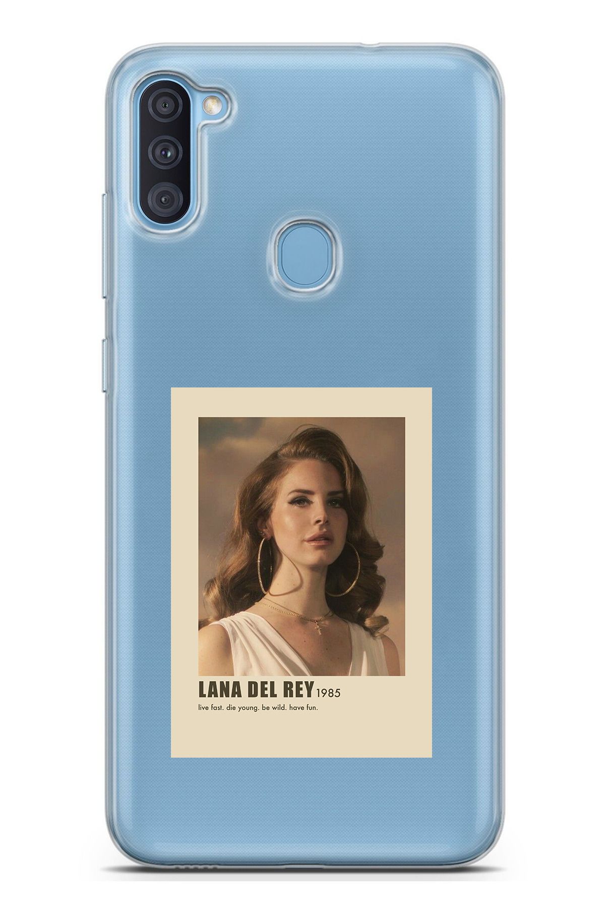 TechTree Galaxy A11 - M11 Uyumlu Lana Del Rey Tasarımlı Şeffaf Silikon Kılıf