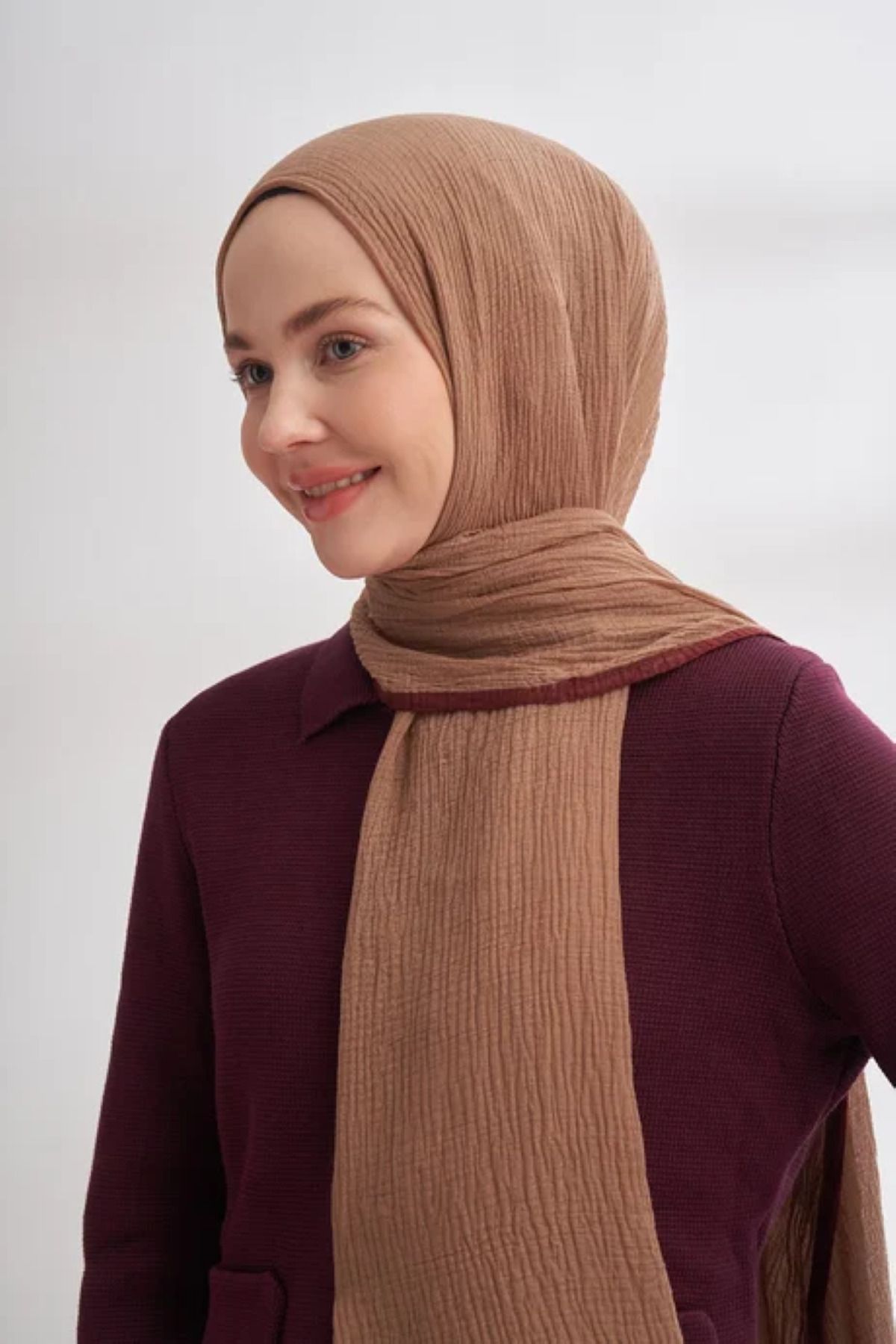 ARMANDA Müslin Biyeli Şal -90 x 200- 3352-01
