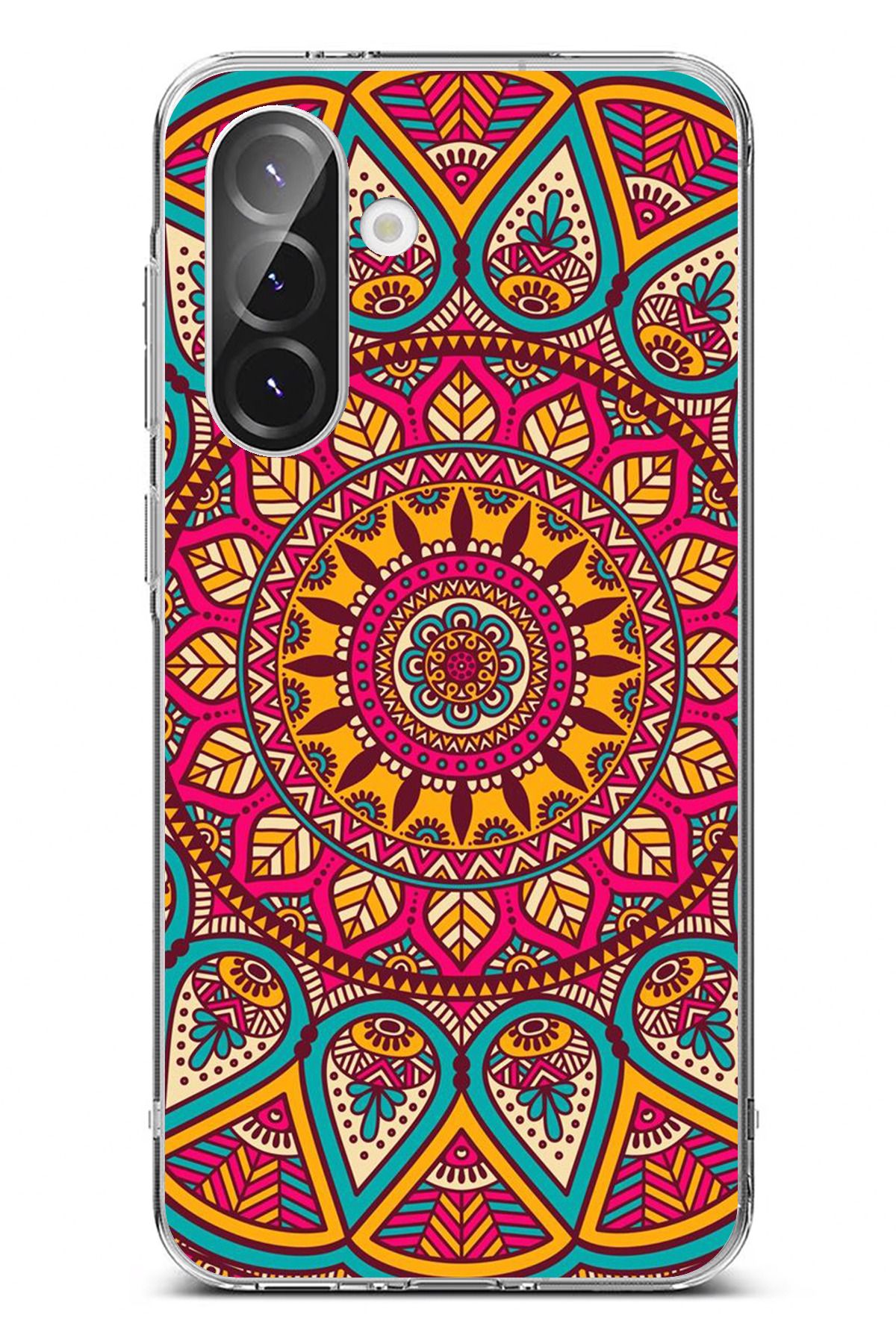 TechTree Galaxy A36 Uyumlu Mandala Şeffaf Silikon Kılıf