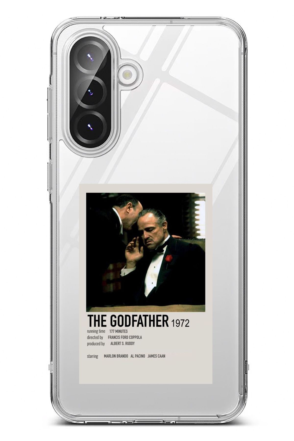 TechTree Galaxy A56 Uyumlu The GodFather Baba Poster Tasarımlı Şeffaf Silikon Kılıf