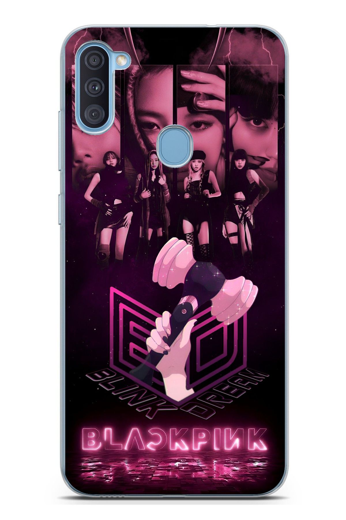 TechTree Galaxy A11 - M11 Uyumlu Blackpink Poster Şeffaf Silikon Kılıf
