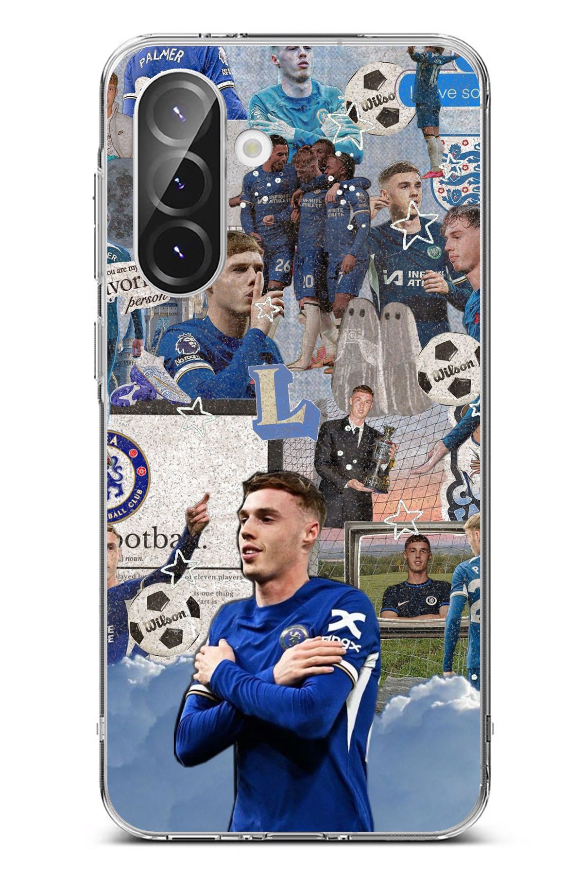 TechTree Galaxy A36 Uyumlu Cole Palmer Şeffaf Silikon Kılıf