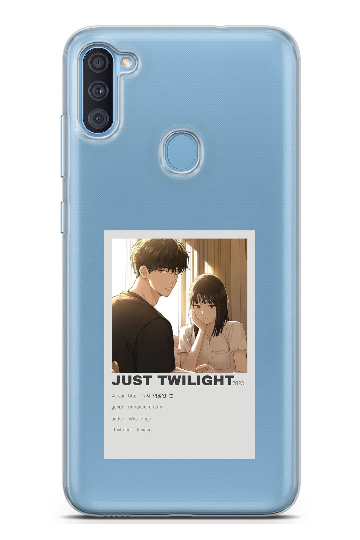 TechTree Galaxy A11 - M11 Uyumlu Just Twilight Tasarımlı Şeffaf Silikon Kılıf