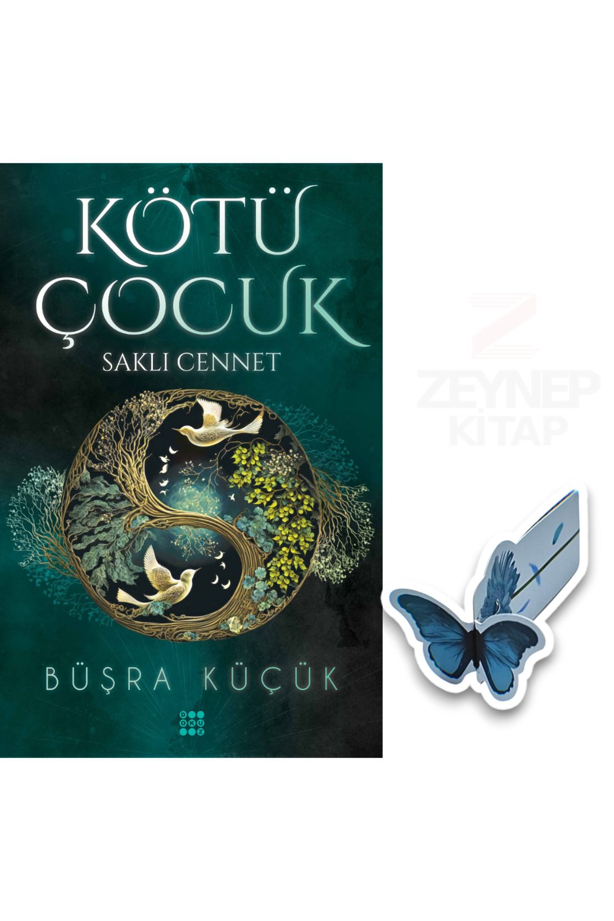 Dokuz Yayınları Kötü Çocuk 4-Saklı Cennet(KARTON KAPAK)Özel Tasarım Kelebek Ayraç Hediye
