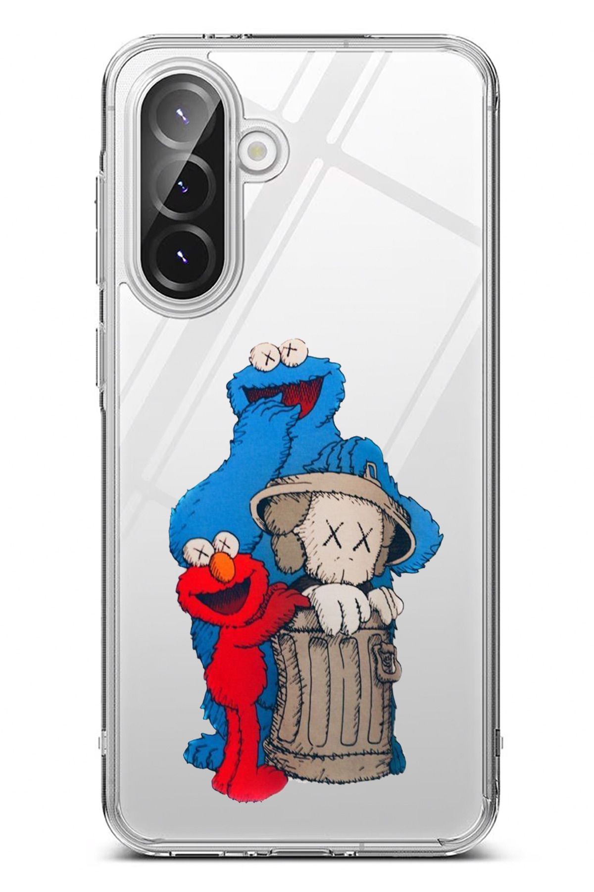 TechTree Galaxy A36 Uyumlu Susam Sokağı Tasarımlı Şeffaf Silikon Kılıf