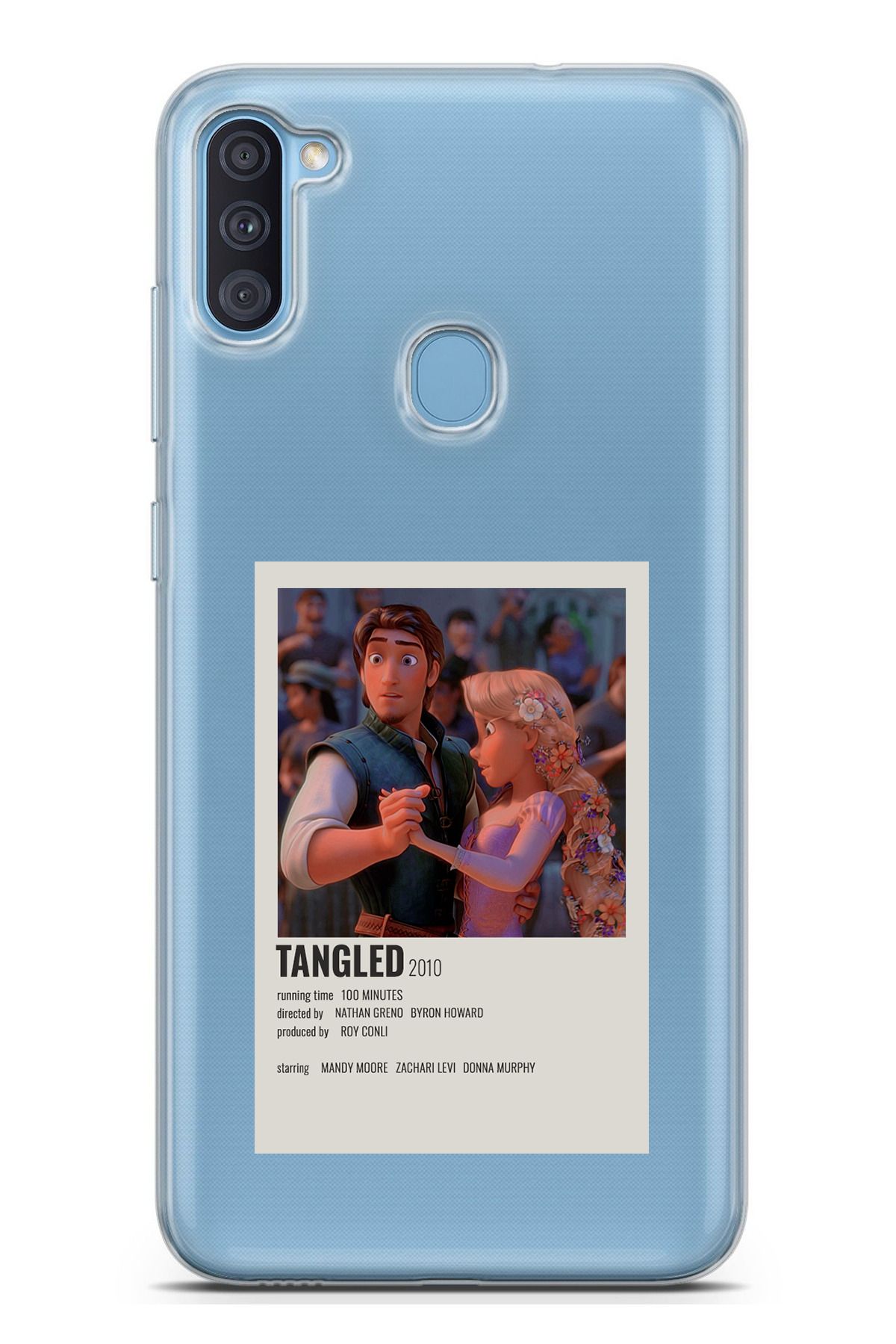 TechTree Galaxy A11 - M11 Uyumlu Rapunzel Tangled Tasarımlı Şeffaf Silikon Kılıf