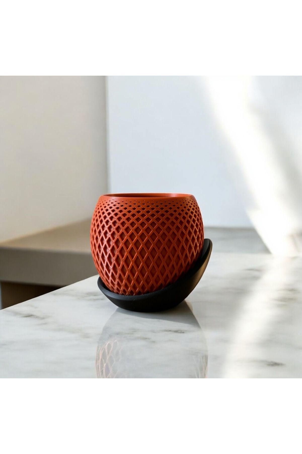 Dekor Modern Çift Parçalı Dekoratif Saksı – 11x10 cm