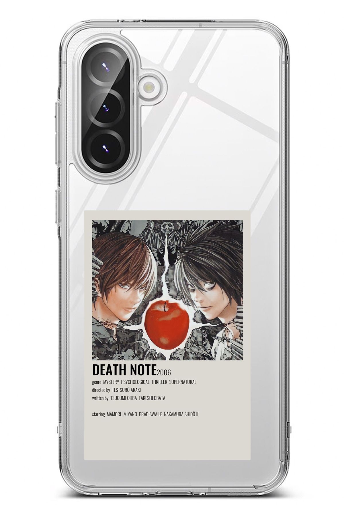 TechTree Galaxy A36 Uyumlu Death Note Poster Tasarımlı Şeffaf Silikon Kılıf