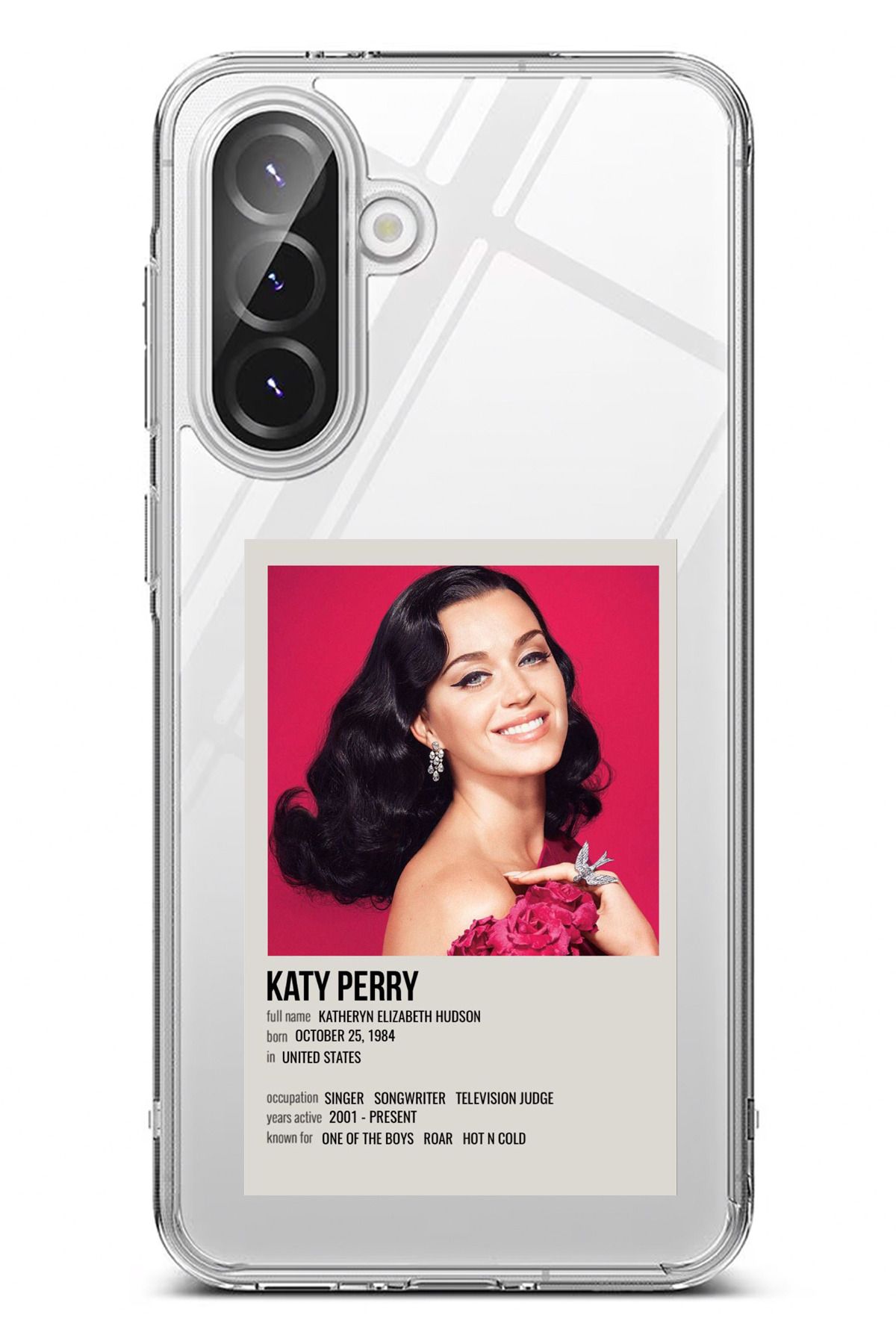 TechTree Galaxy A56 Uyumlu Katy Perry Şeffaf Silikon Kılıf