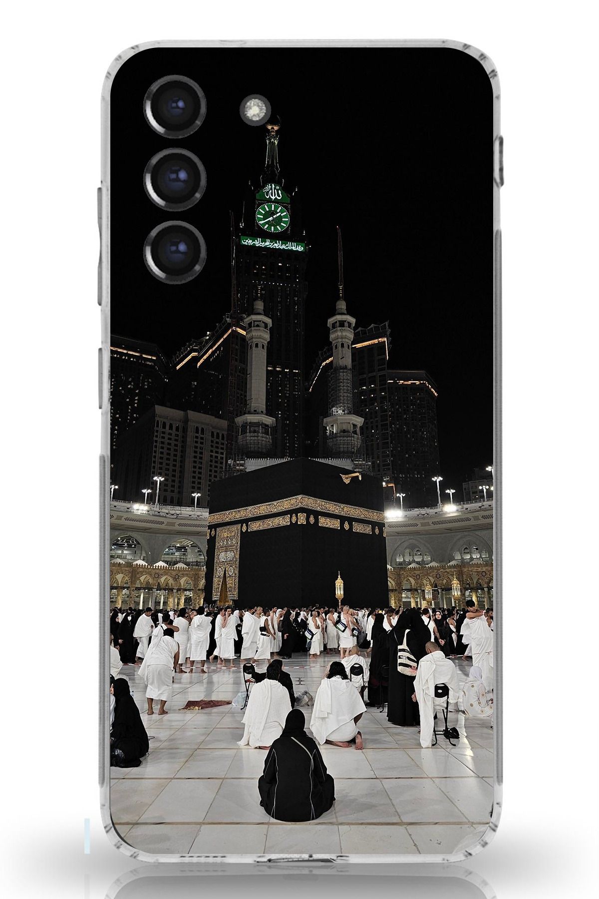 TechTree Galaxy S21 FE Uyumlu Kabe Umre Şeffaf Silikon Kılıf