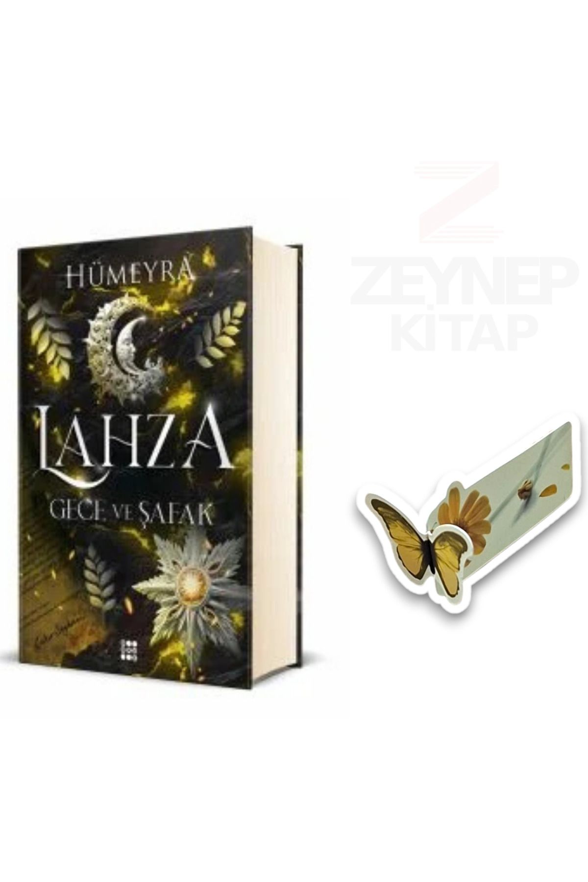 Dokuz Yayınları Lahza-Gece ve Şafak(CİLTLİ)Özel Tasarım Kelebek Ayraç Hediye
