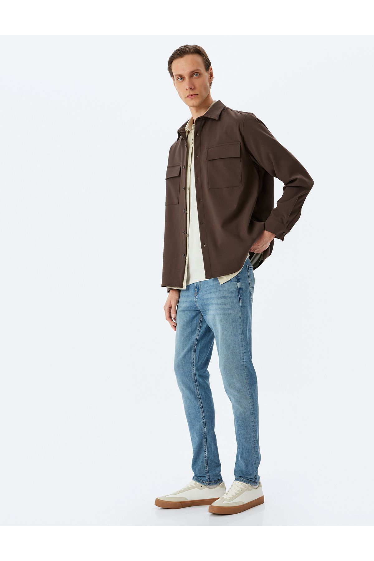 Koton Yeni Sezon Skinny Fit Kot Pantolon - Michael Jean