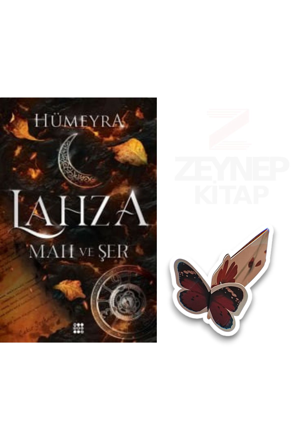 Dokuz Yayınları Lahza-Mah ve Şer(CİLTLİ)Özel Tasarım Kelebek Ayraç Hediye